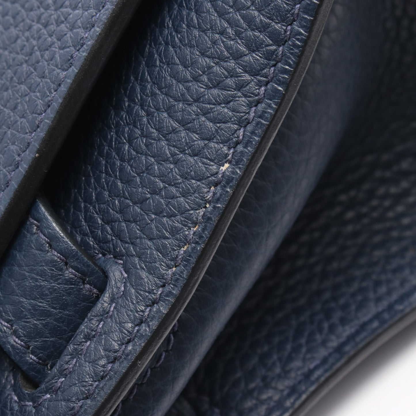 ジプシエール28 ブルードプリュス ショルダーバッグ トリヨンクレマンス ネイビー シルバー金具 □N刻印 エルメス バッグ HERMES