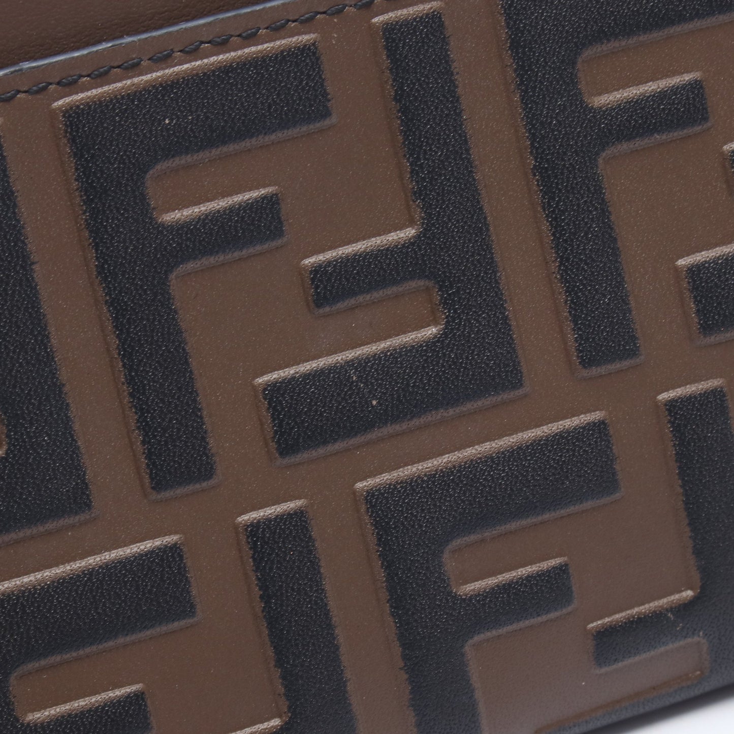 FFダイヤモンド カードケース コインケース レザー ブラウン ブラック フェンディ 財布・小物 FENDI