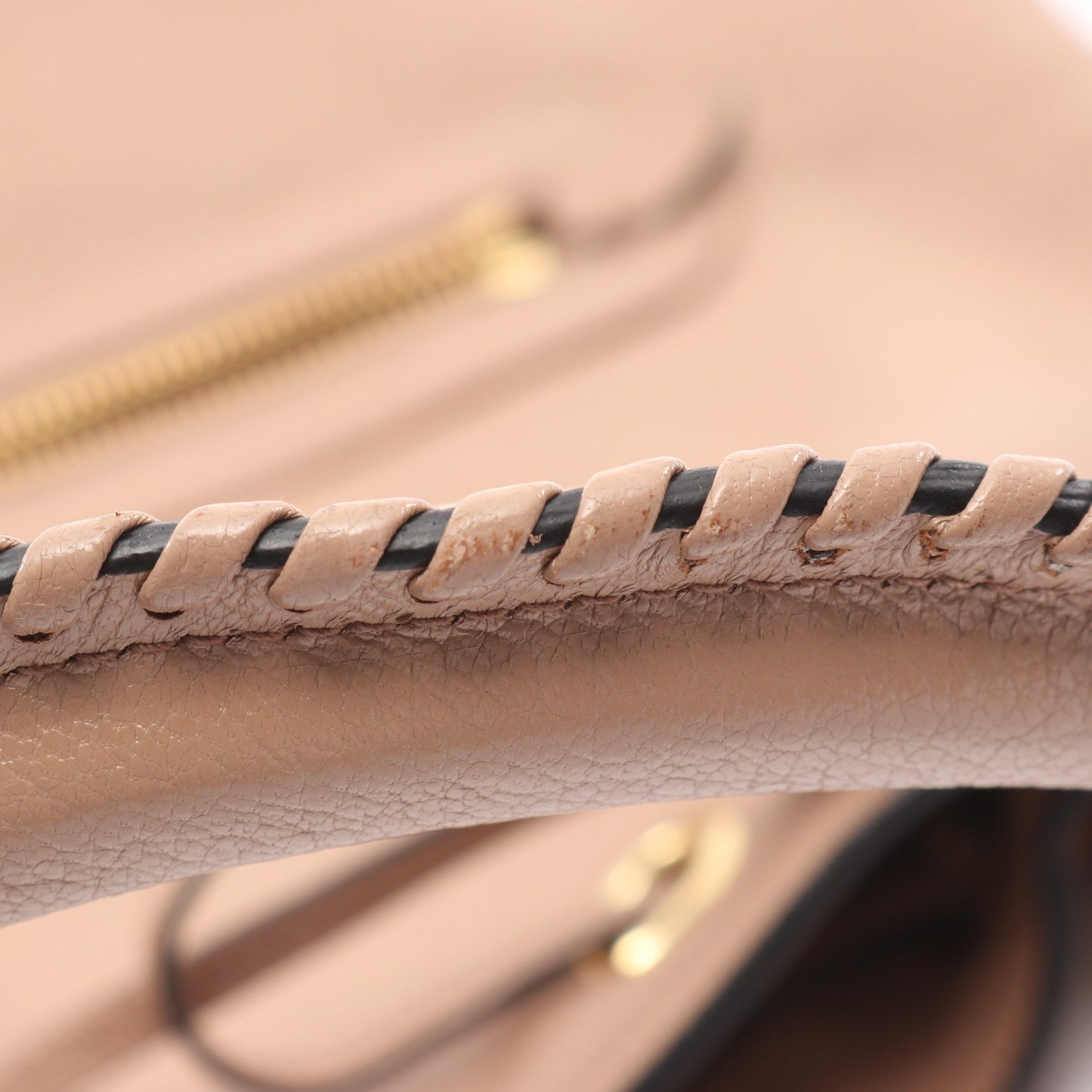 ハンドバッグ レザー ピンクベージュ 2WAY ドローストリング ミュウミュウ バッグ miu miu