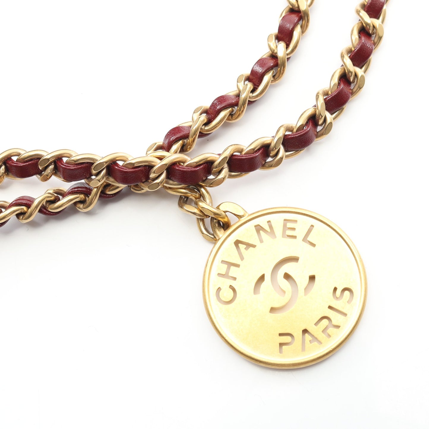 CHANEL 22 ミニ チェーンショルダーバッグ レザー ボルドー ゴールド金具 シャネル バッグ CHANEL
