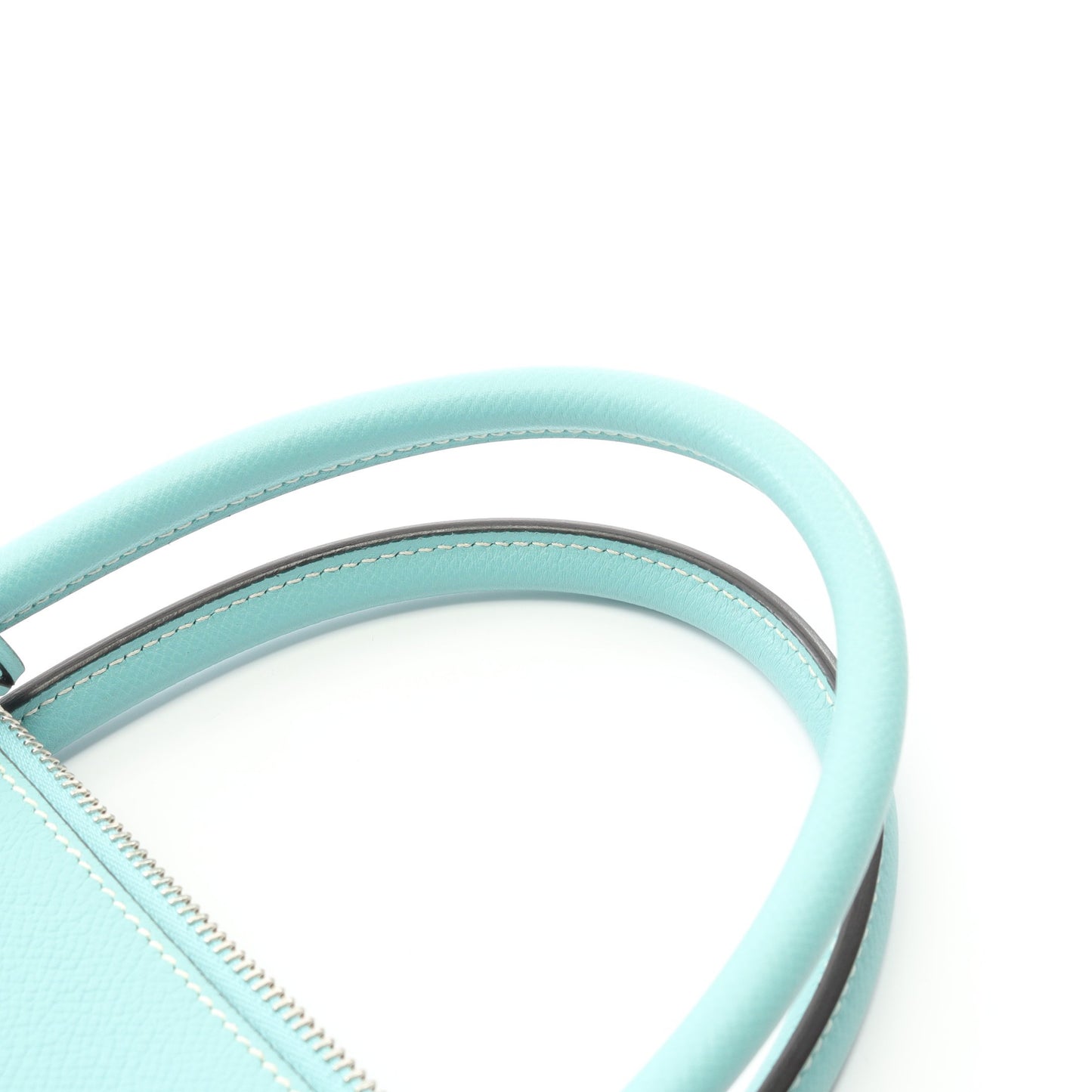 ボリード リラックス35 ブルーアトール ハンドバッグ ヴォーエプソン ターコイズブルー シルバー金具 T刻印 エルメス バッグ HERMES