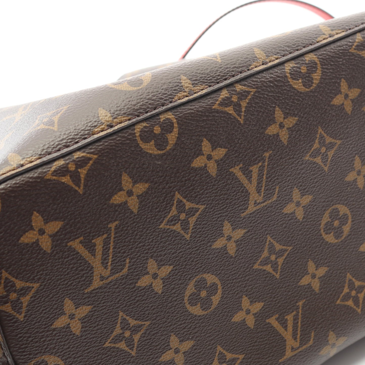ネオノエ モノグラム コクリコ ショルダーバッグ PVC レザー ブラウン レッド ルイヴィトン バッグ LOUIS VUITTON