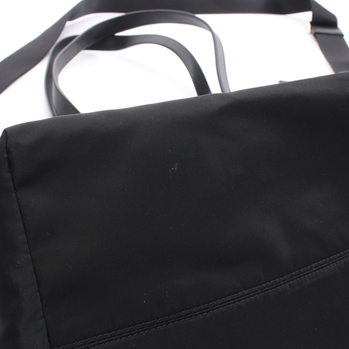 ハンドバッグ トートバッグ ナイロン サフィアーノレザー ブラック 2WAY プラダ バッグ PRADA