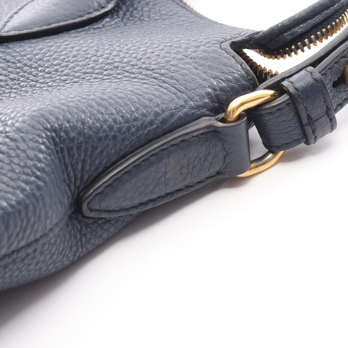 VIT DAINO ハンドバッグ レザー ネイビー 2WAY プラダ バッグ PRADA