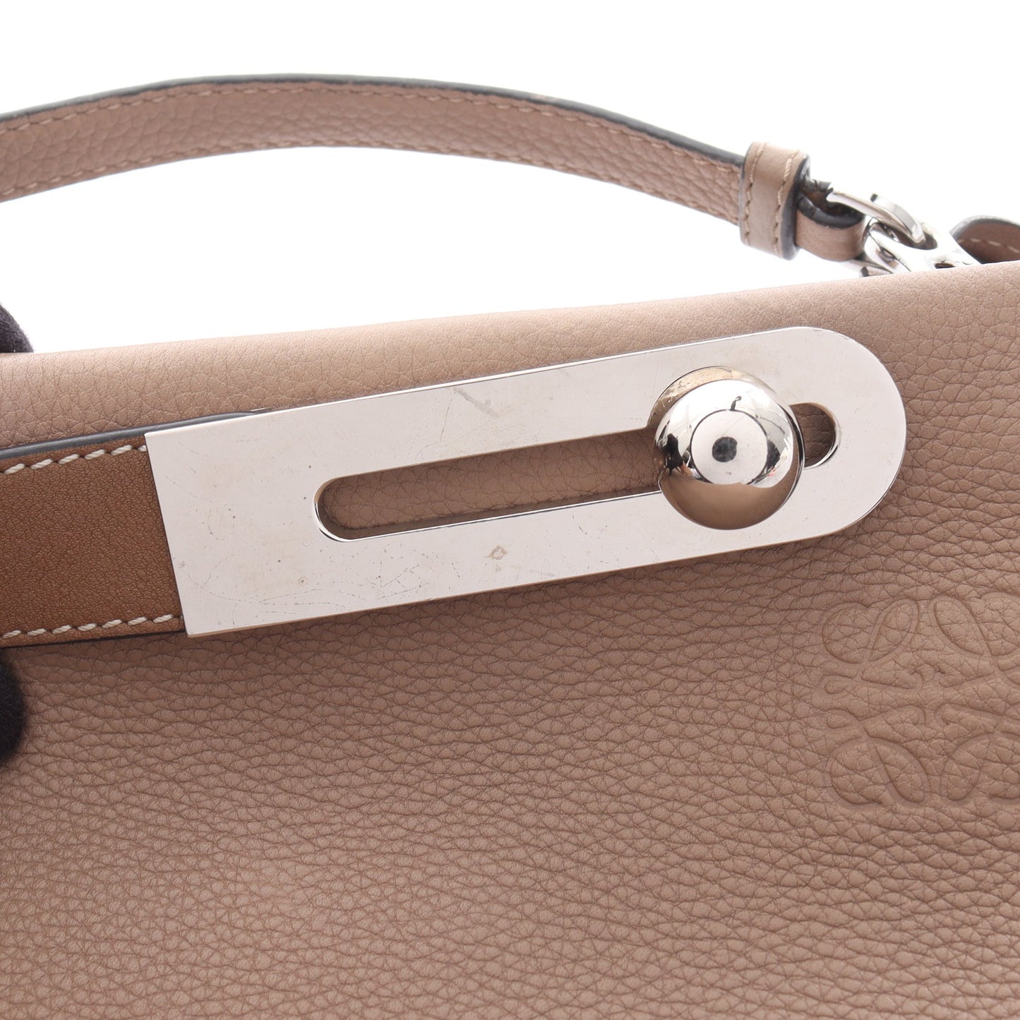 Missy ミッシー ハンドバッグ レザー グレーベージュ 2WAY ロエベ バッグ LOEWE