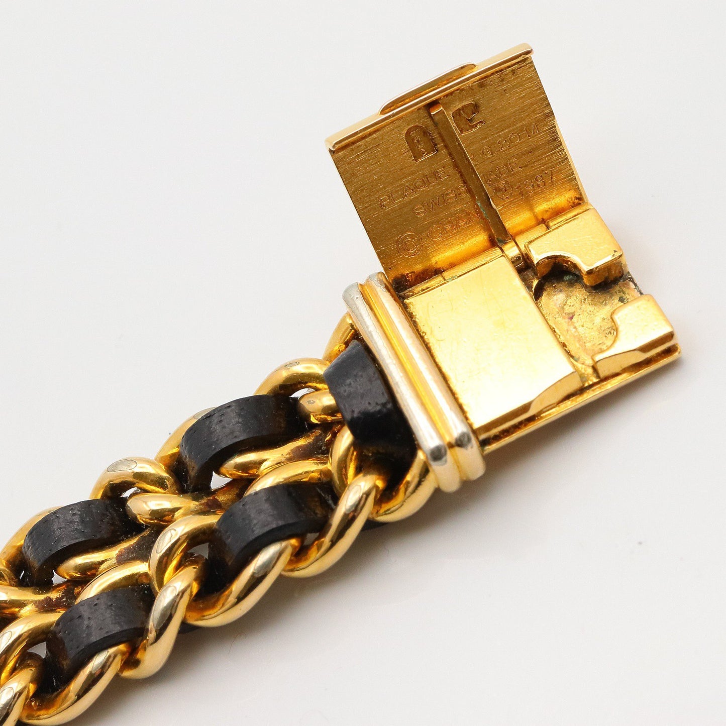 プルミエール L レディース 腕時計 クオーツ GP(ゴールドメッキ) レザー ブラック シャネル 時計 CHANEL