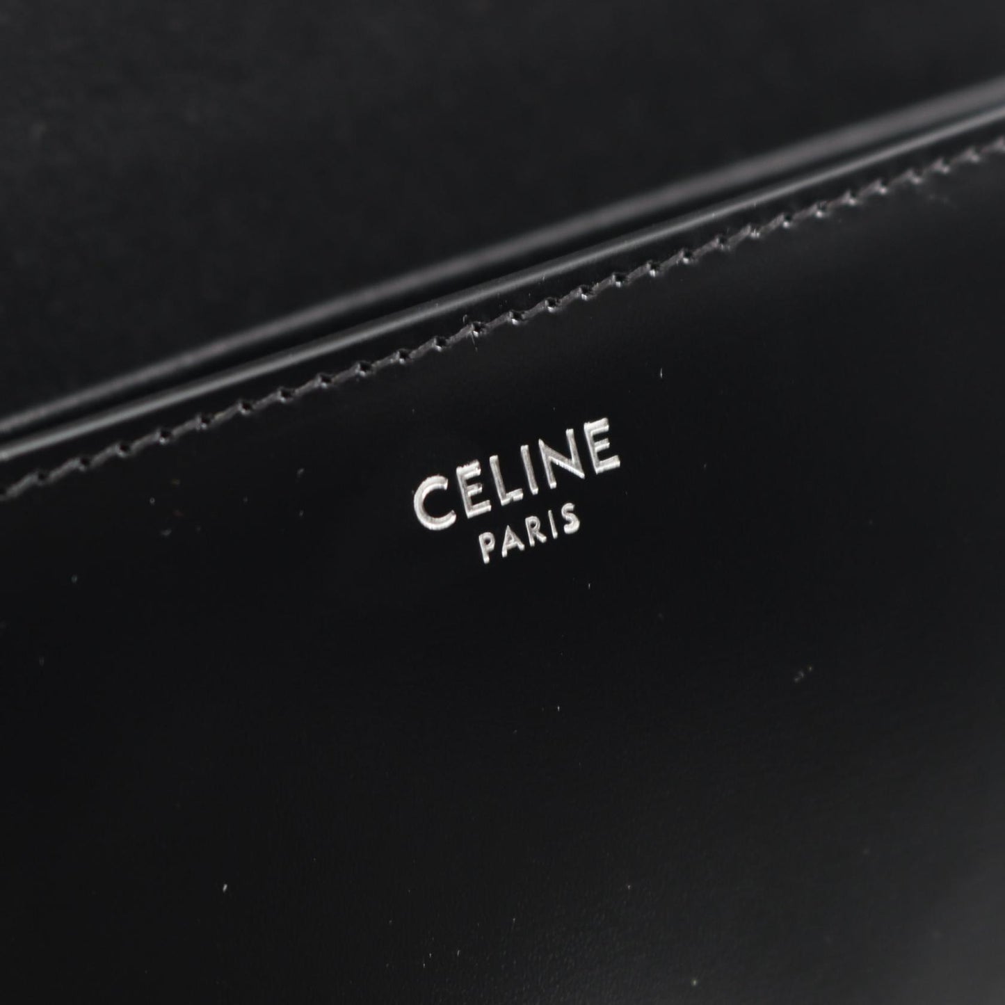 トリオンフ ショルダーバッグ レザー ブラック セリーヌ バッグ CELINE