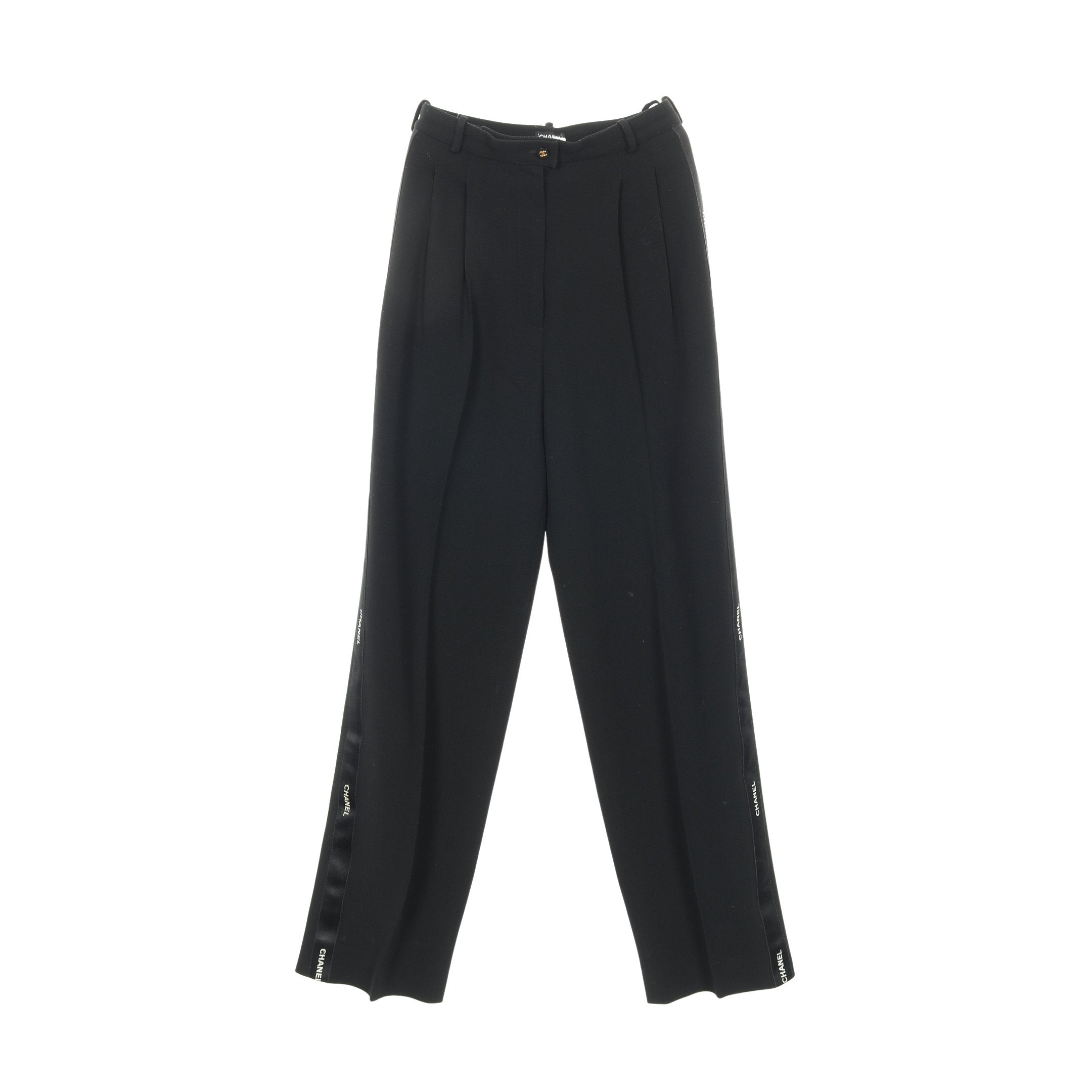 ココマークボタン サイドラインロゴ スラックス トラウザーズ パンツ