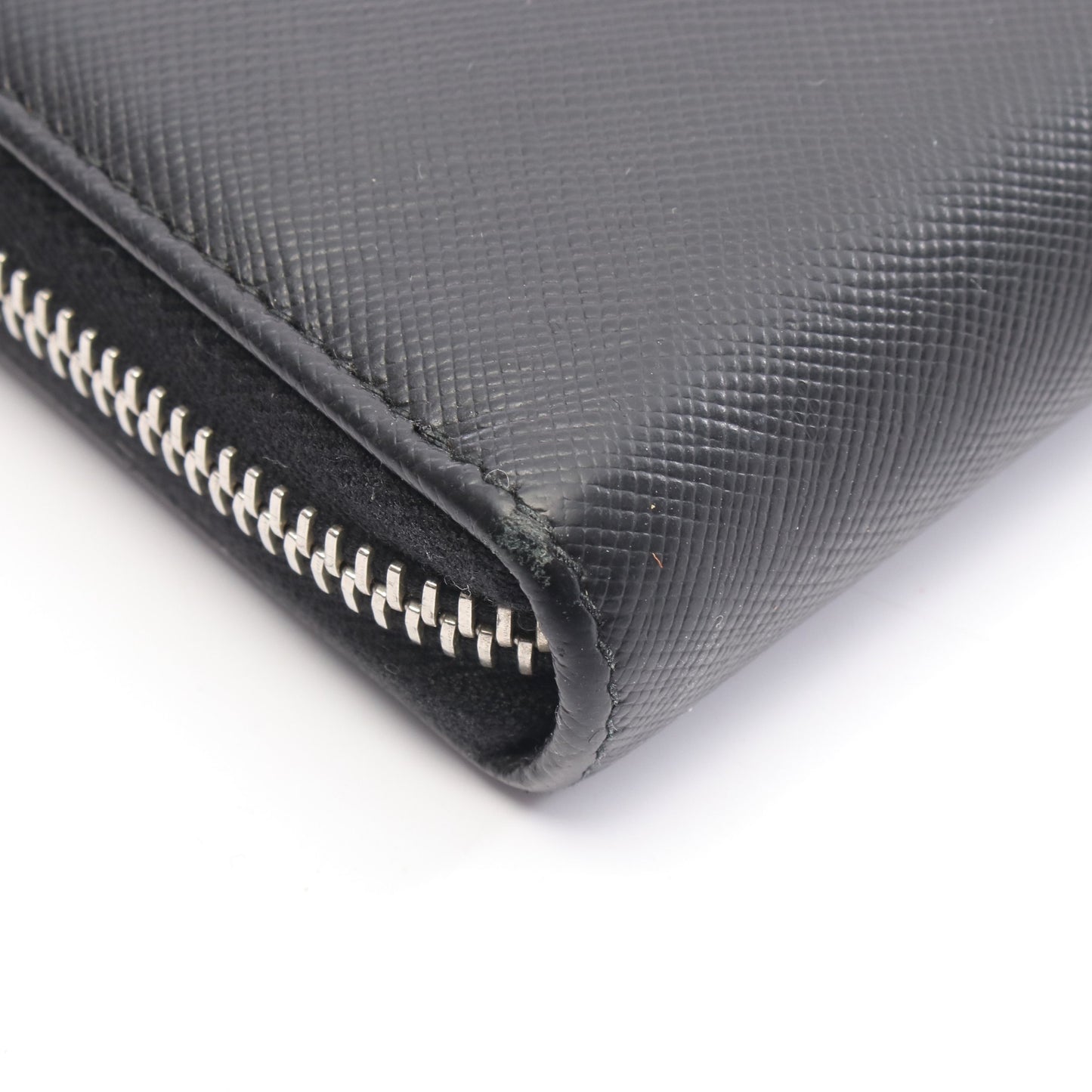 SAFFIANO ラウンドファスナー長財布 サフィアーノレザー ブラック プラダ 財布・小物 PRADA