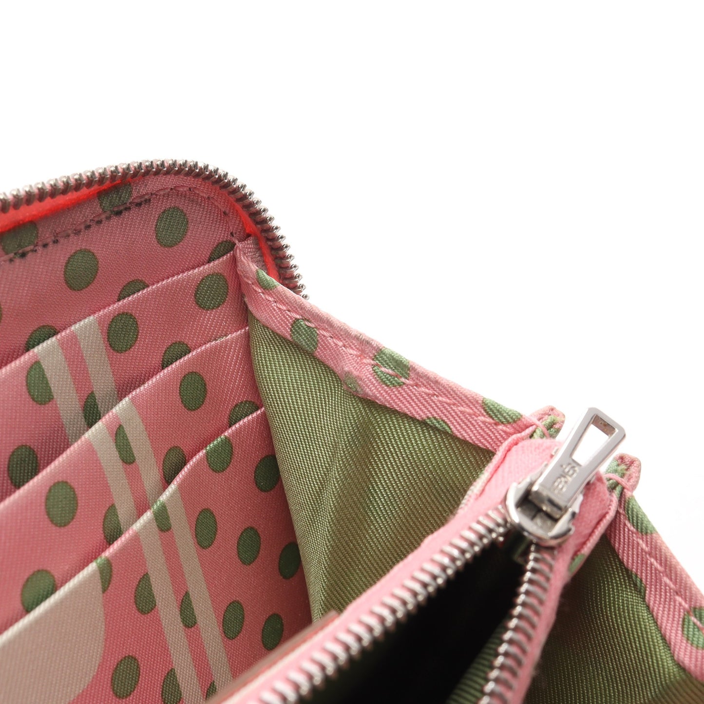 アザップコンパクト シルクイン ローズコンフェッティ ラウンドファスナー財布 ヴォーエプソン ピンク シルバー金具 Y刻印 エルメス 財布・小物 HERMES