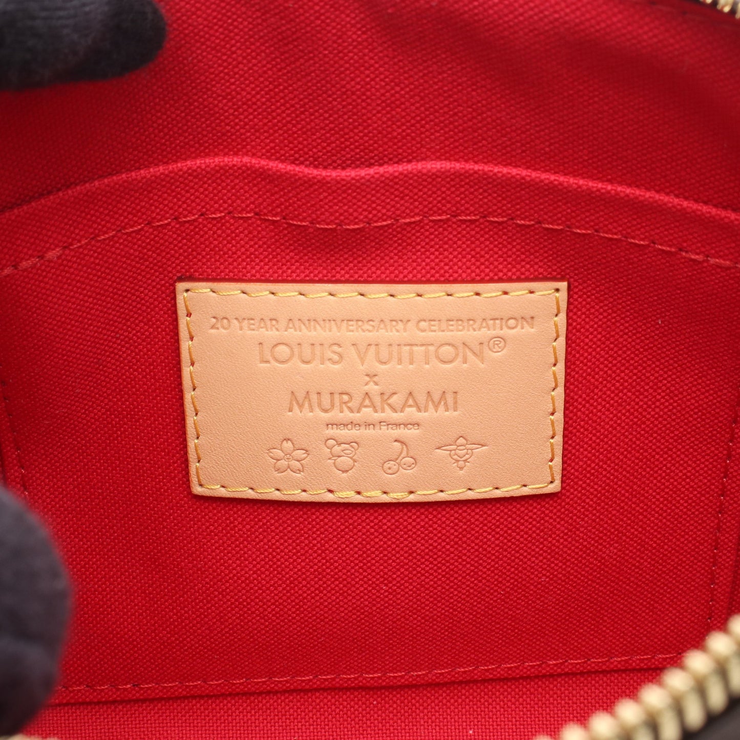 LOUIS VUITTON × 村上隆 スピーディ バンドリエール20 モノグラムチェリー ハンドバッグ PVC レザー ブラウン 2WAY ルイヴィトン バッグ LOUIS VUITTON