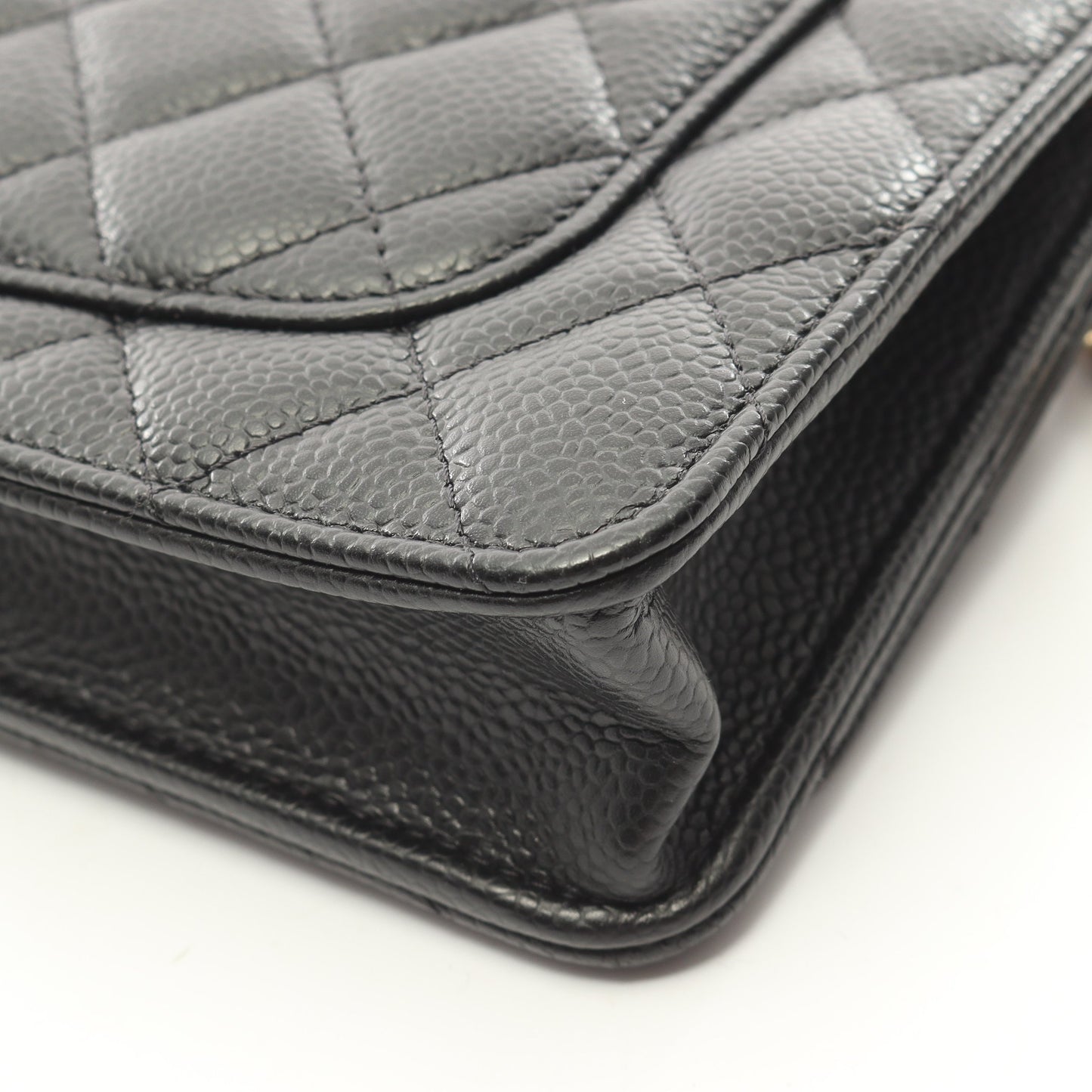 マトラッセ チェーンウォレット キャビアスキン ブラック ゴールド金具 シャネル バッグ CHANEL