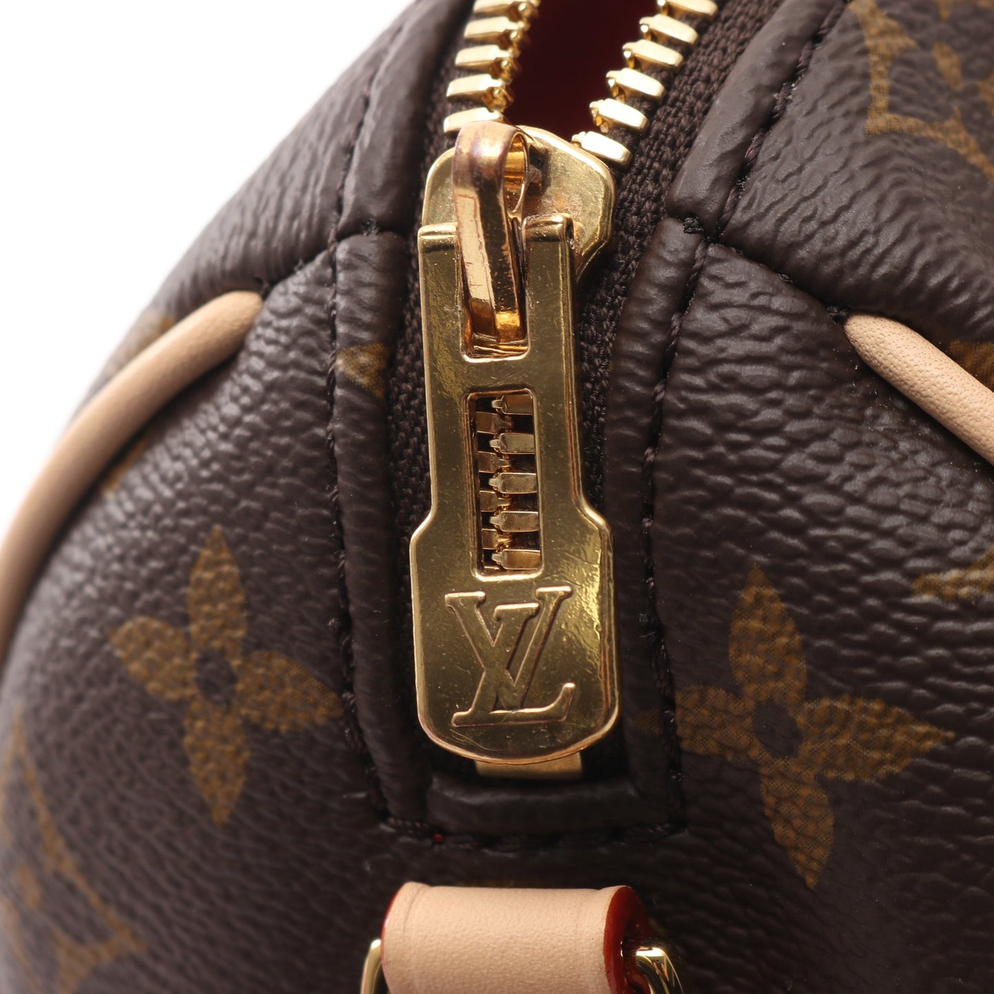 スピーディ バンドリエール20 モノグラム フューシャ ハンドバッグ PVC レザー ブラウン 2WAY ルイヴィトン バッグ LOUIS VUITTON