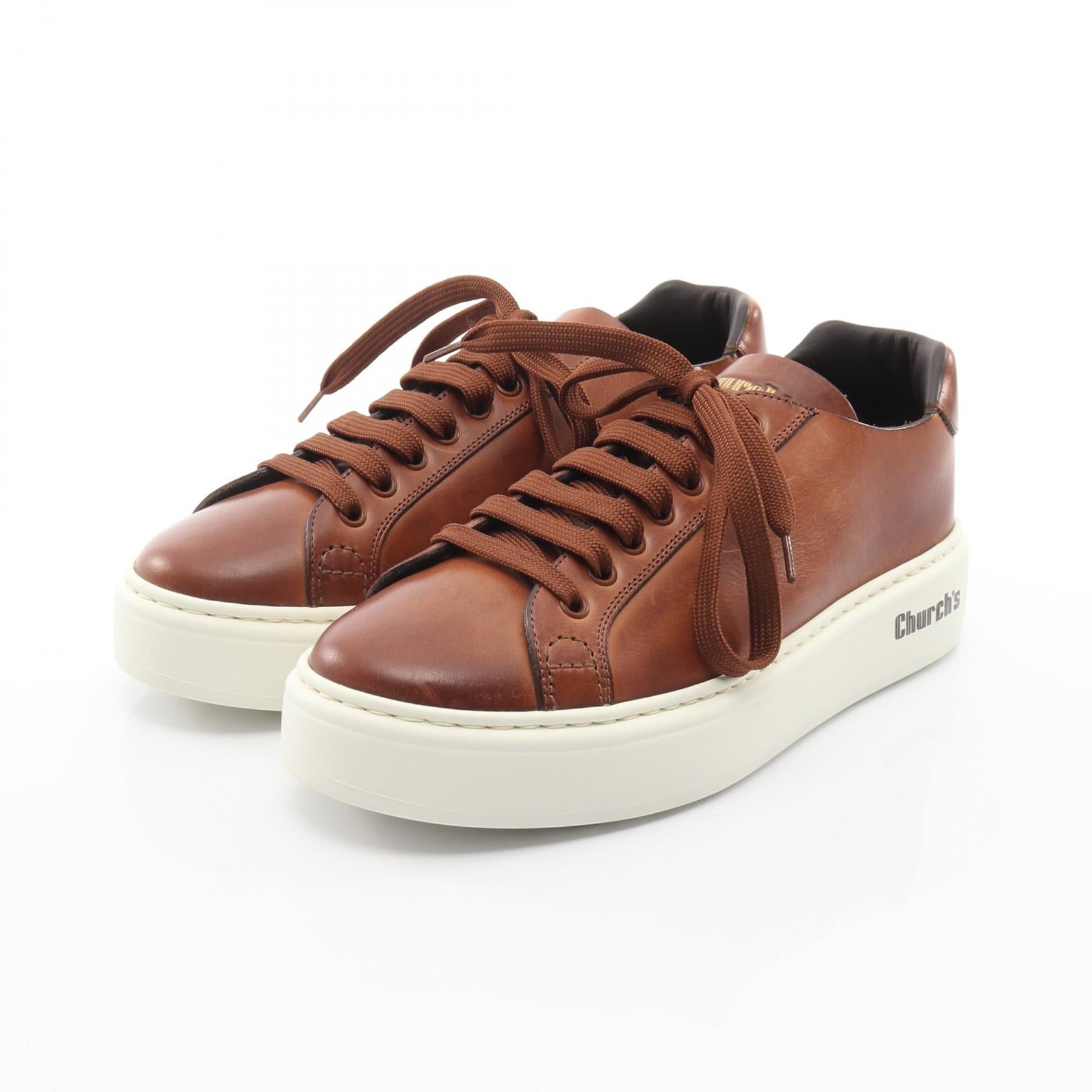スニーカー レザー ブラウン チャーチ – RECLO