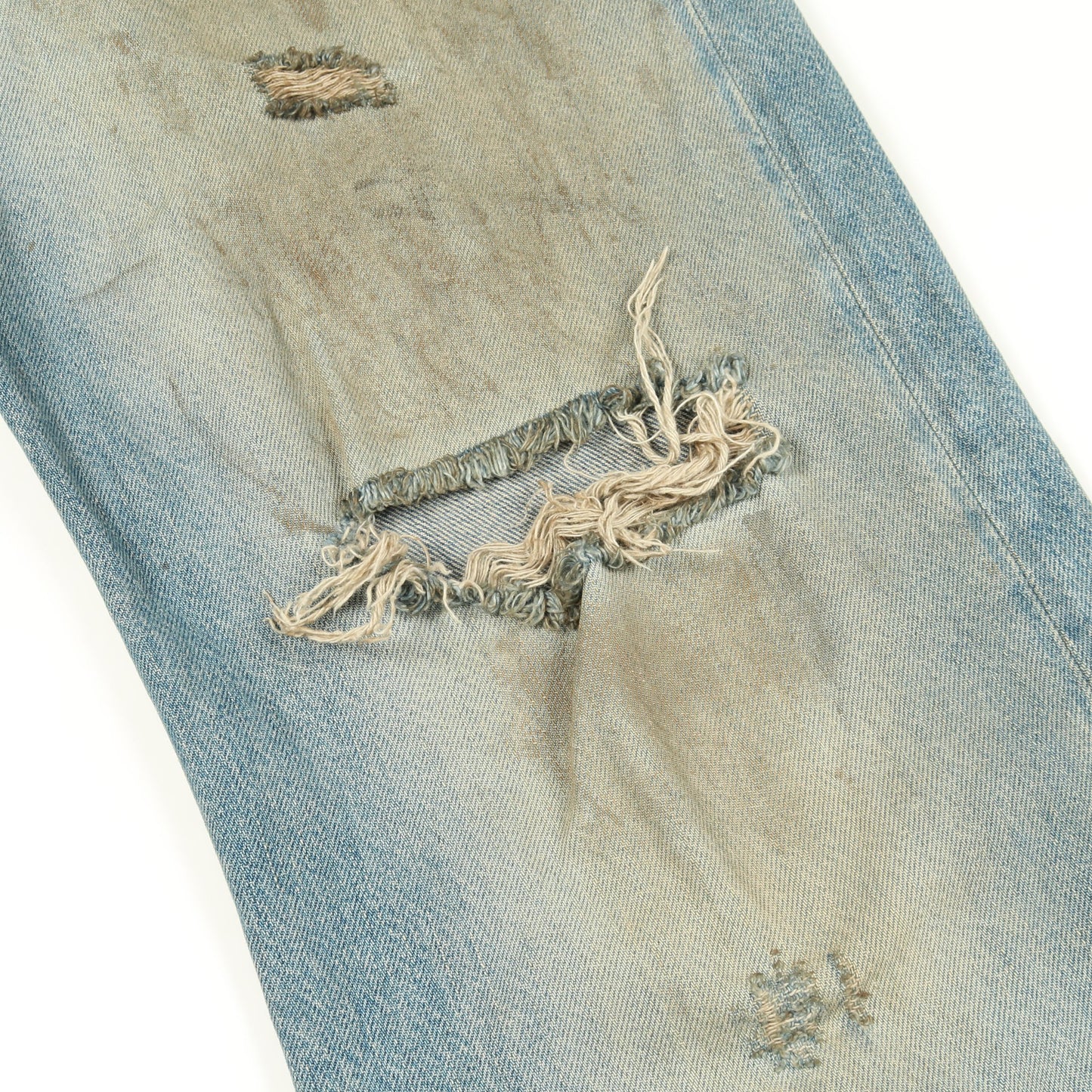 Penicillin distressed ダメージ加工 デニムパンツ コットン ブルー アクネストゥディオズ ボトムス Acne Studios