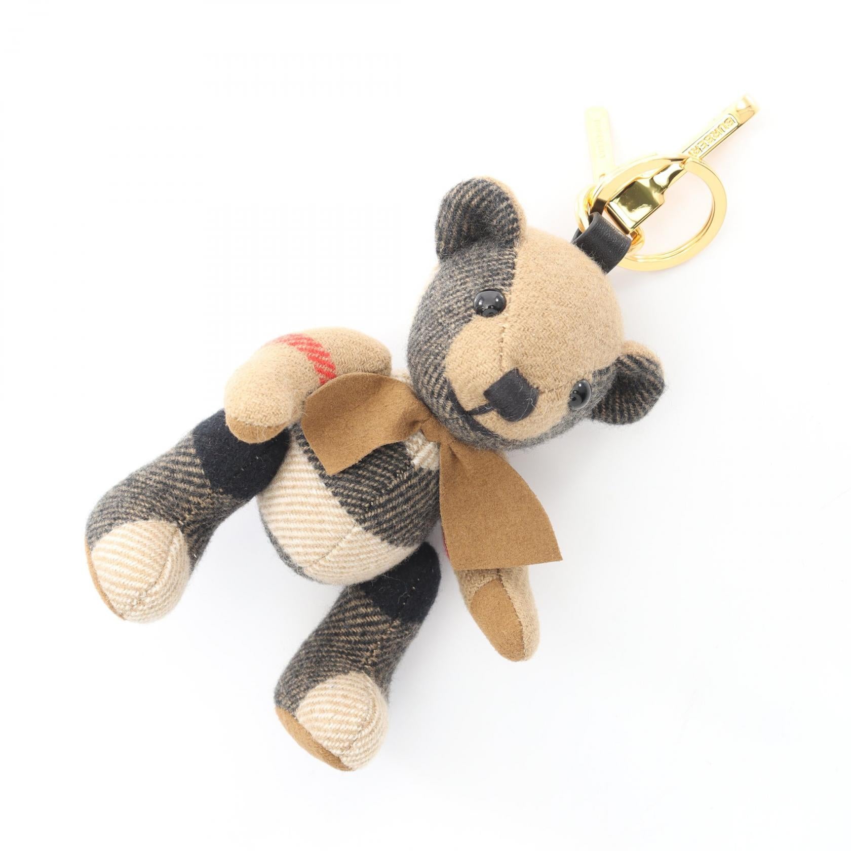 トーマスベア ヴィンテージチェック バッグチャーム ウール ベージュ