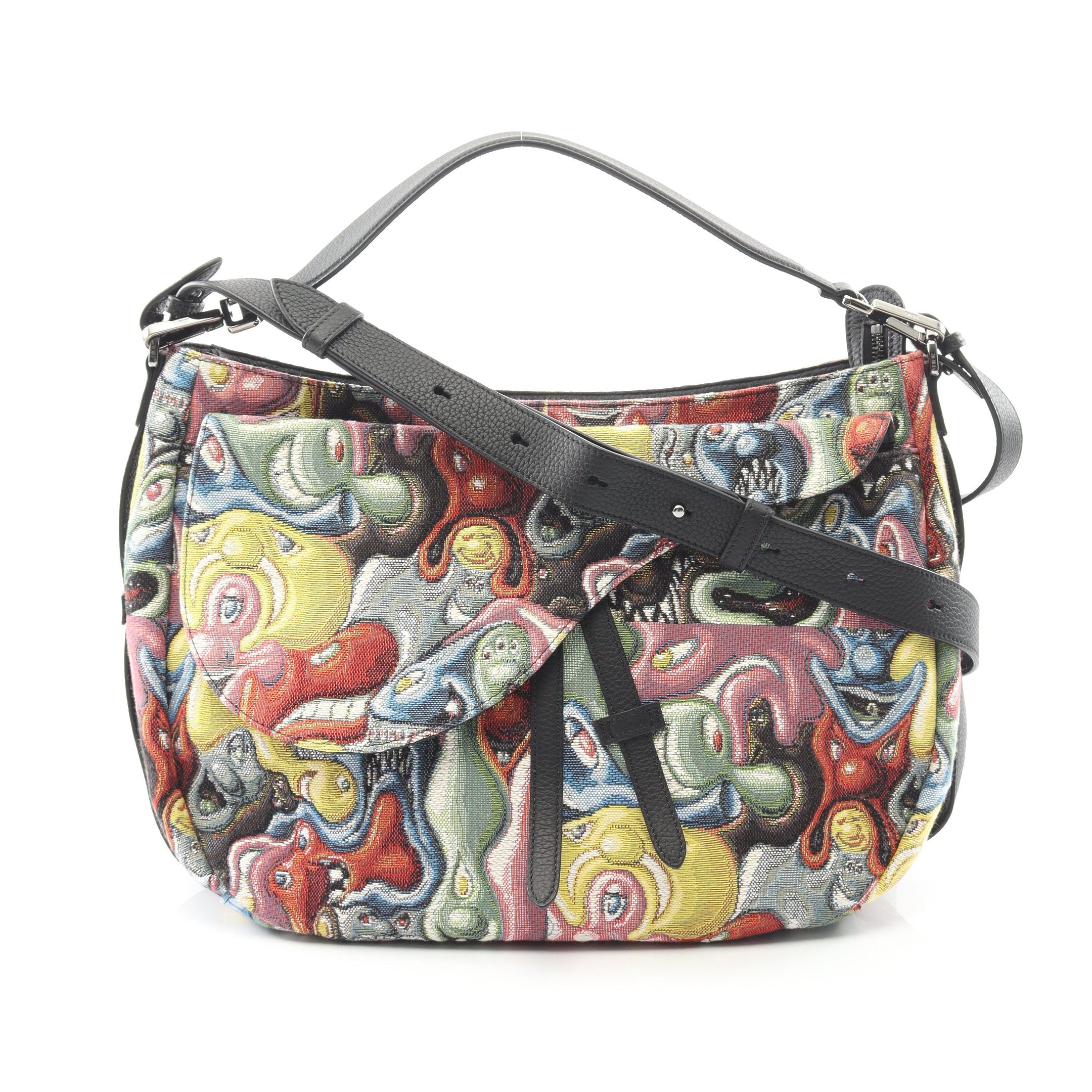 Christian Dior × Kenny Scharf サドル ショルダーバッグ キャンバス