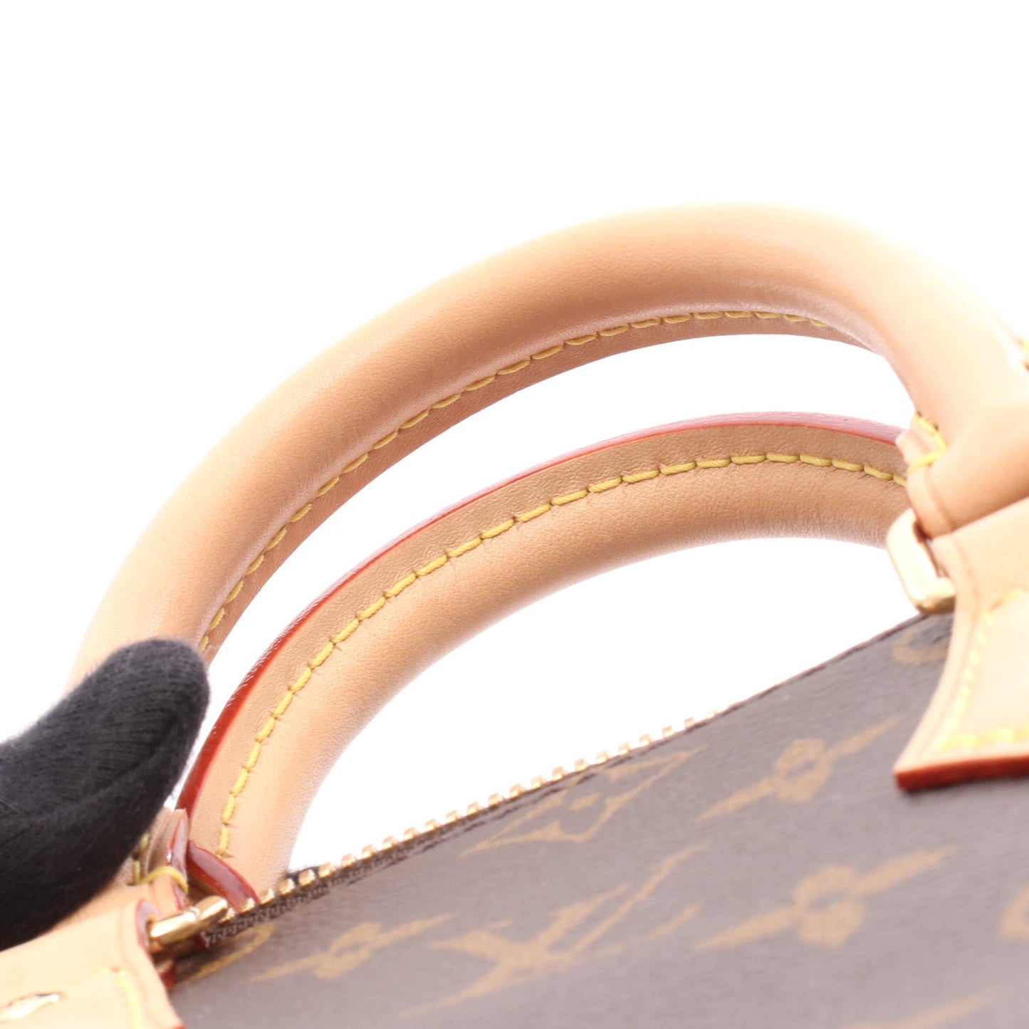 スピーディ バンドリエール 20 モノグラム ベージュ ハンドバッグ PVC レザー ブラウン 2WAY ルイヴィトン バッグ LOUIS VUITTON