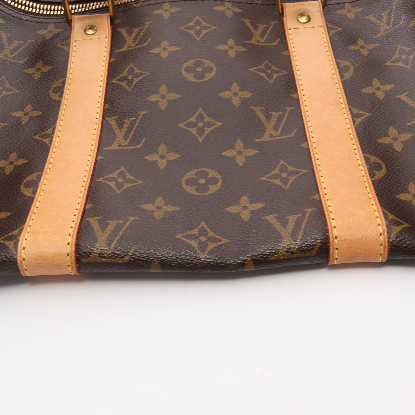 キーポル50 モノグラム ボストンバッグ PVC レザー ブラウン ルイヴィトン バッグ LOUIS VUITTON