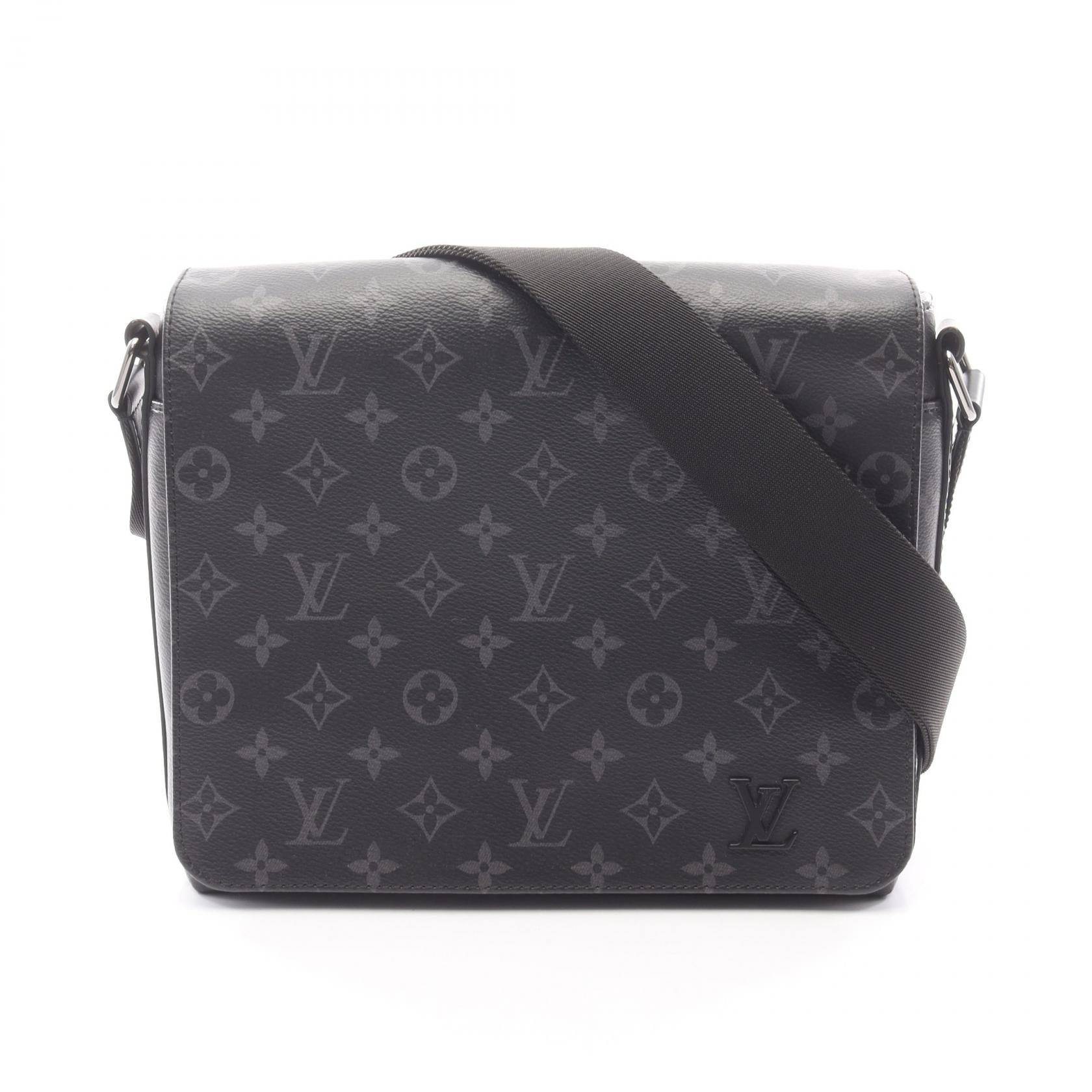 ルイヴィトン エクリプス pvc レザー モノグラム ブラザ ブラック ディストリクトPM NM モノグラムエクリプス ショルダーバッグ PVC