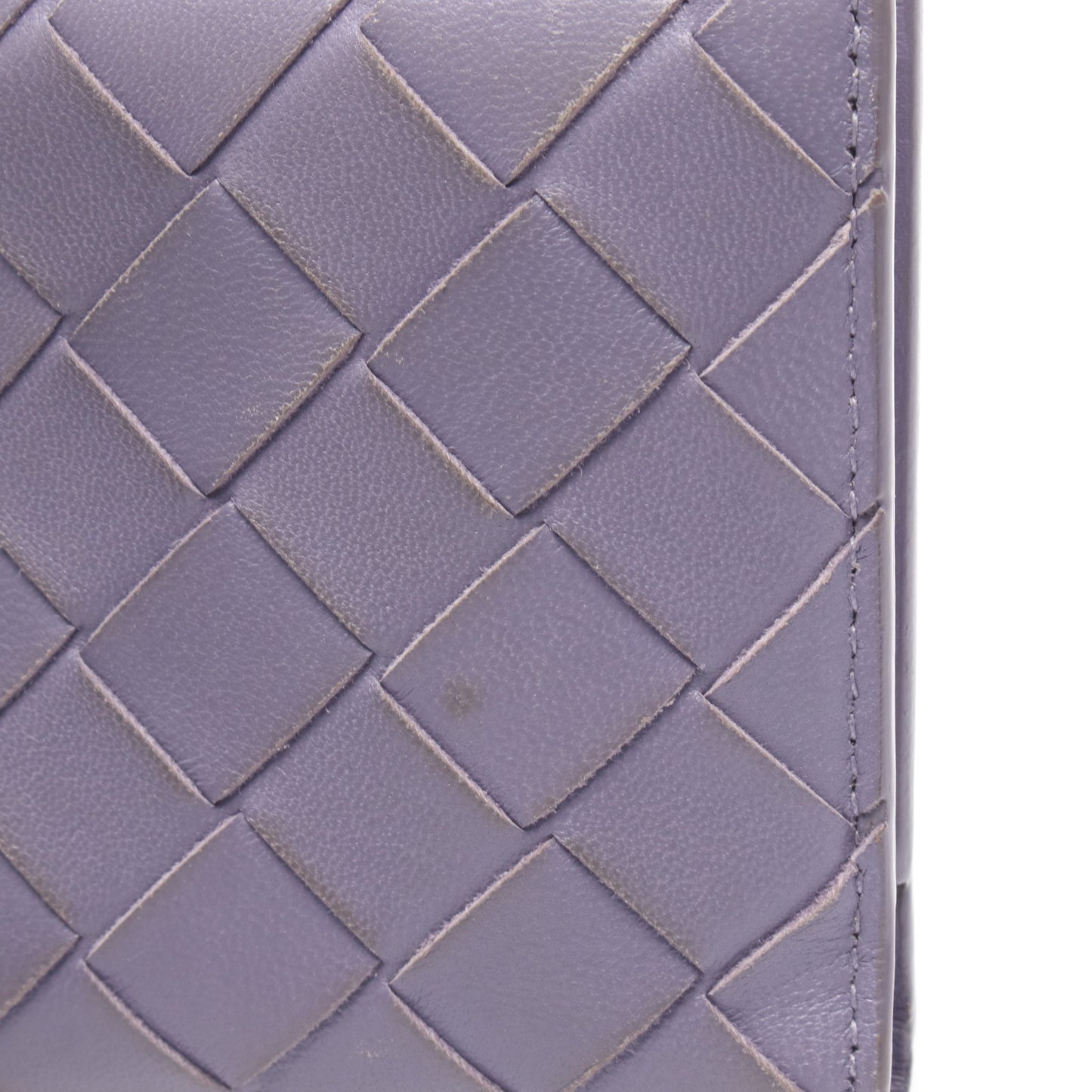 イントレチャート 二つ折り財布 レザー パープル ボッテガヴェネタ 財布・小物 BOTTEGA VENETA