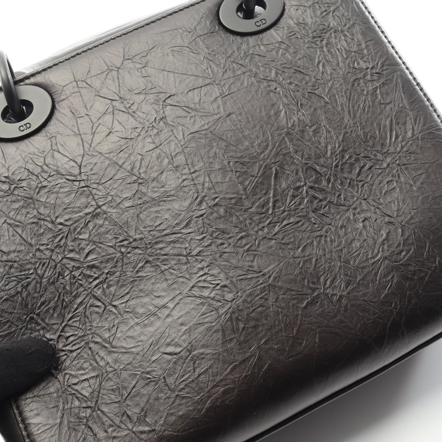 LADY DIOR レディディオール ハンドバッグ レザー ブラック 2WAY クリスチャンディオール バッグ Christian Dior