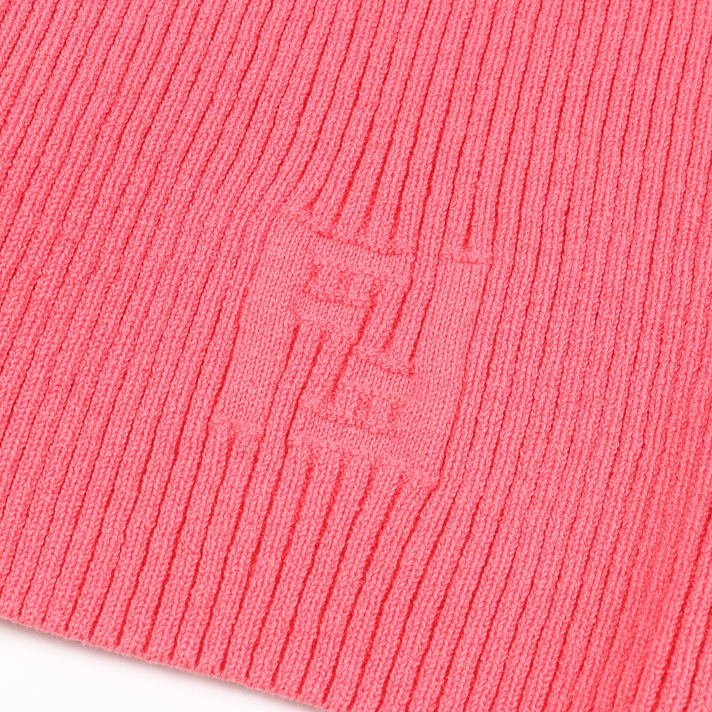 FFロゴ リブニット スカート コットン ピンク フェンディ ボトムス FENDI