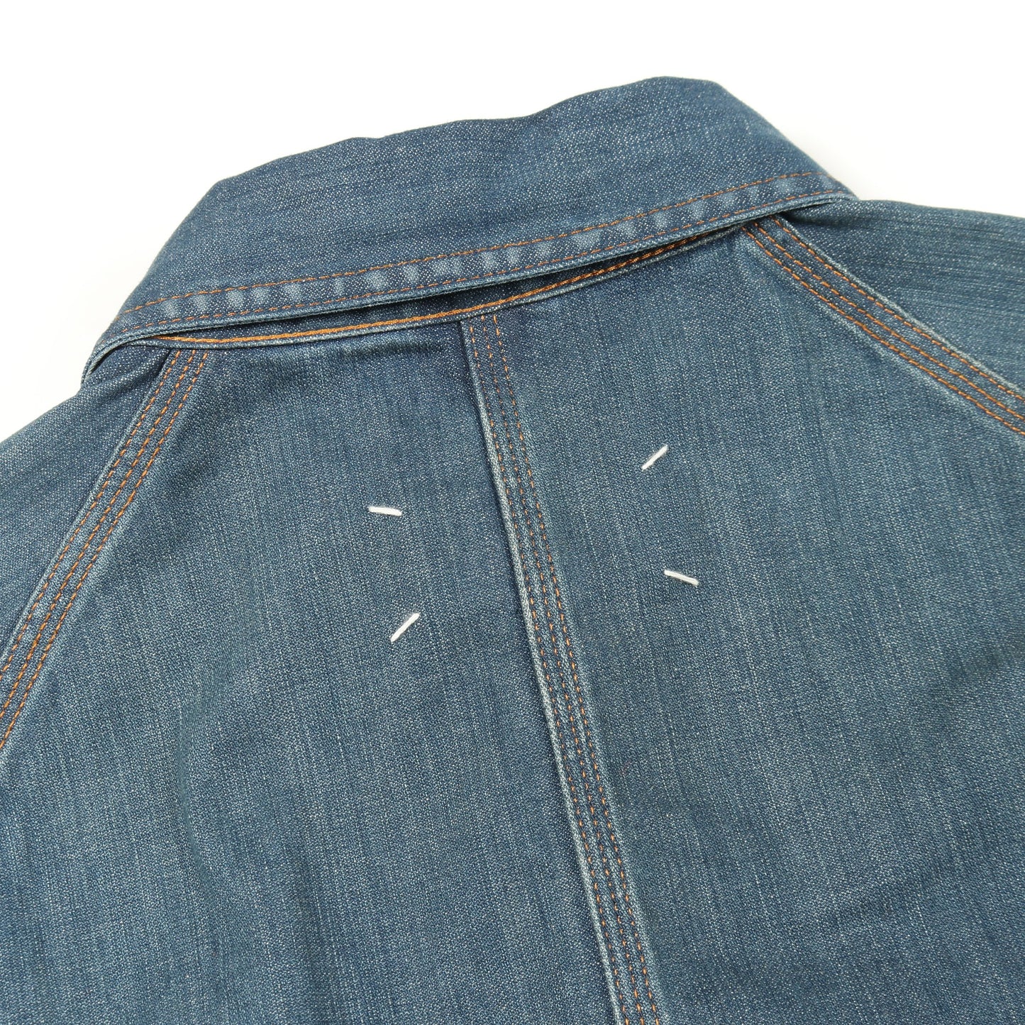 DENIM SPORTS JACKET デニムジャケット コットン ブルー ユーズド加工 メゾンマルジェラ110 アウター Maison Margiela 1 10