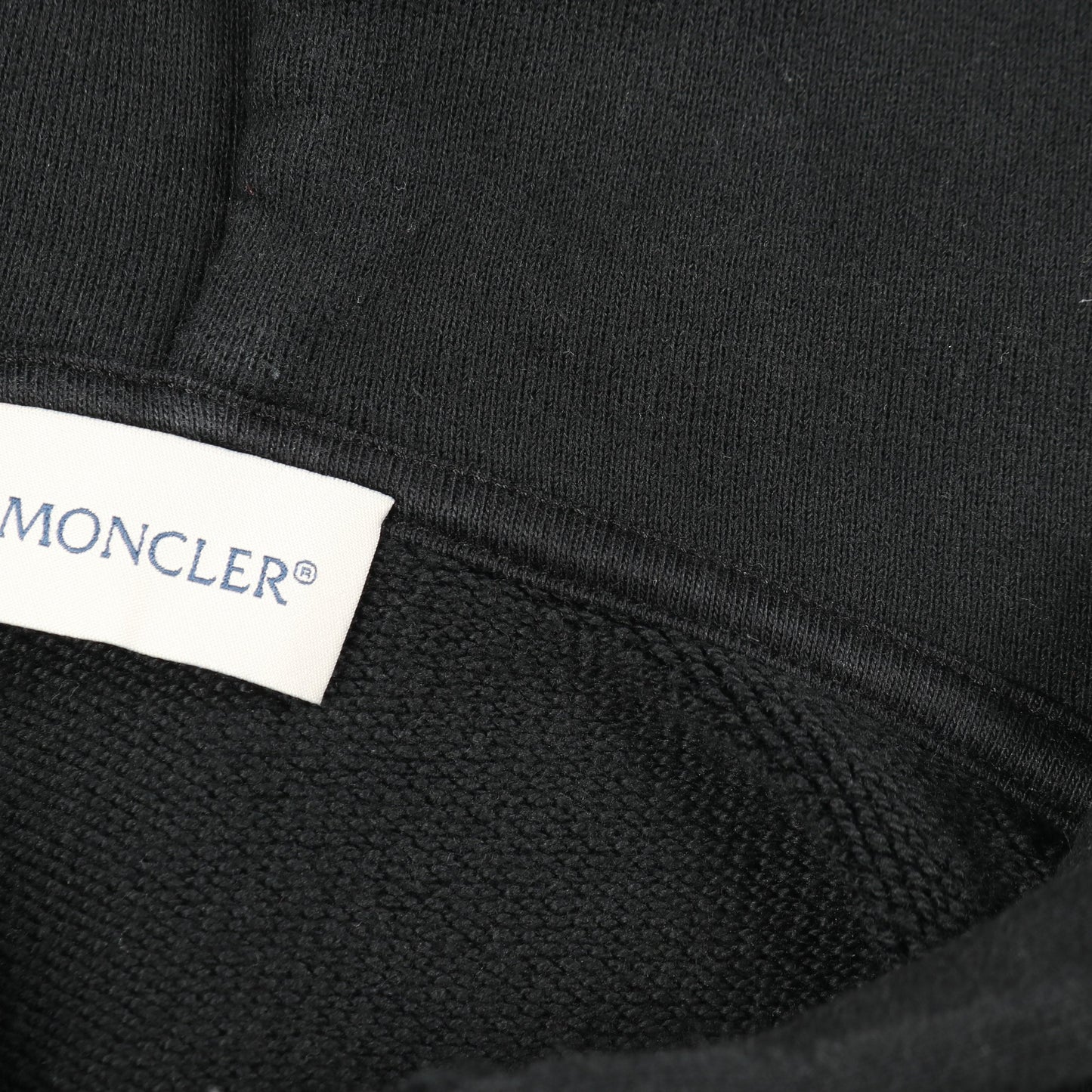 GENIUS 7 FRAGMENT HIROSHI FUJIWARA プルオーバーパーカー コットン ブラック モンクレール トップス MONCLER