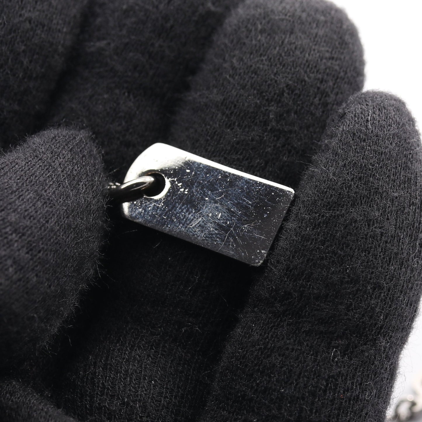 ネックレス ロゴプレート シルバー クリスチャンディオール アクセサリー Christian Dior