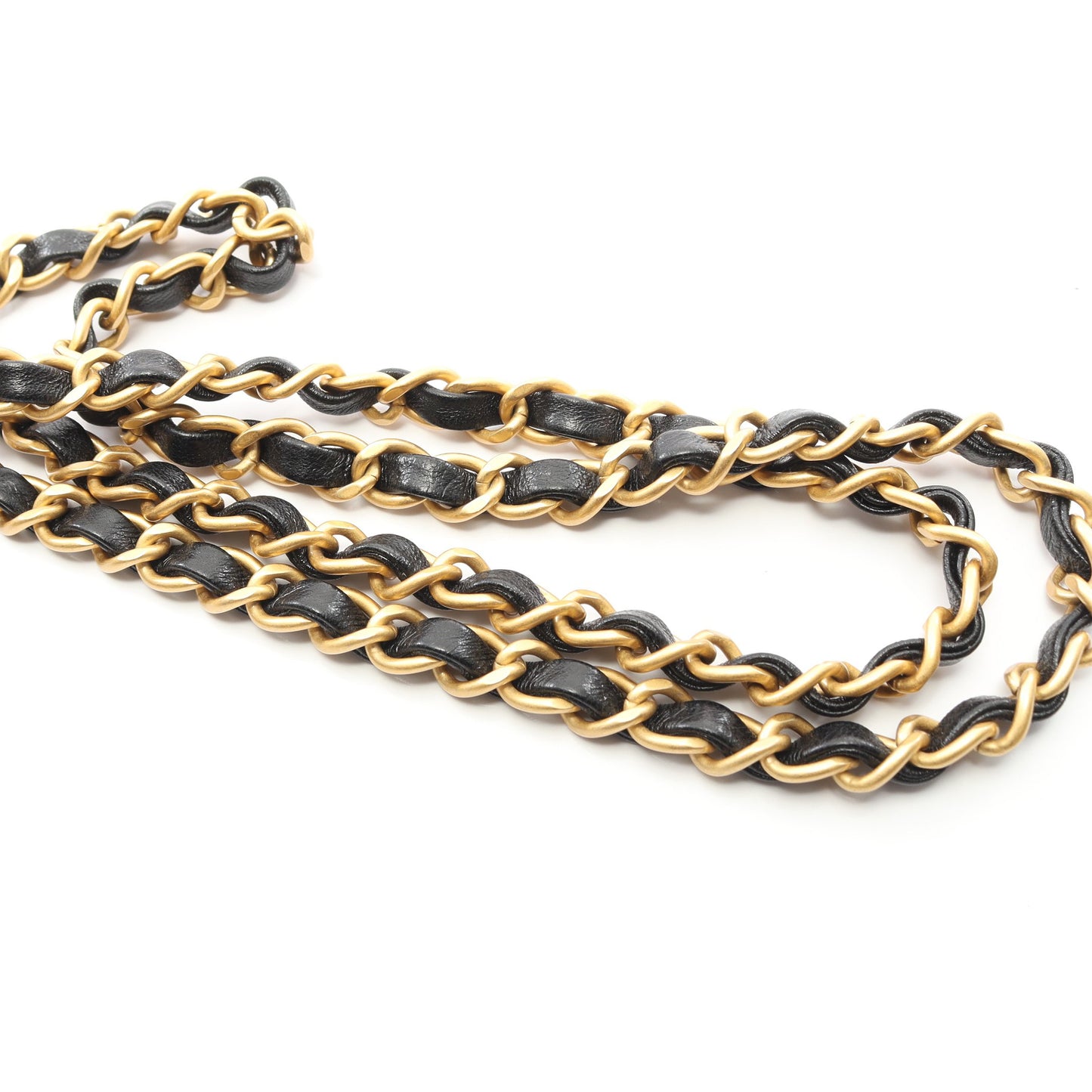マトラッセ チェーンショルダーバッグ ラムスキン ブラック ゴールド金具 シャネル バッグ CHANEL