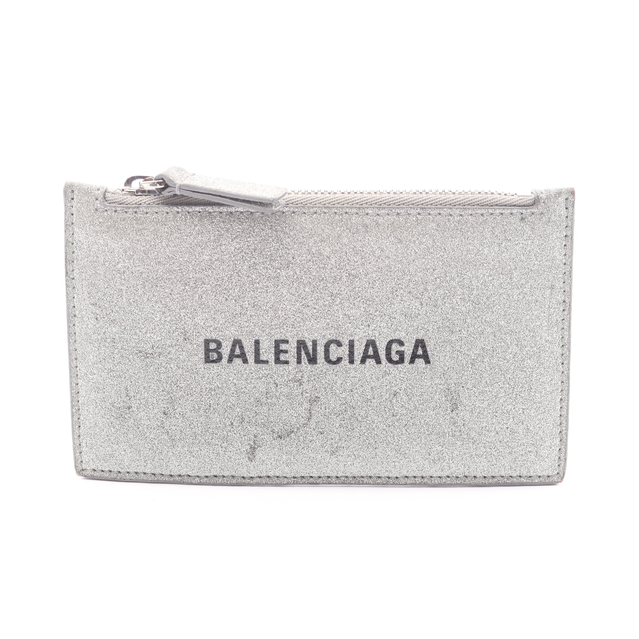 【美品】BALENCIAGA エブリデイ シルバー 二つ折り財布 BALENCIAGA（バレンシアガ） エブリデイ デザイン ミニウォレット