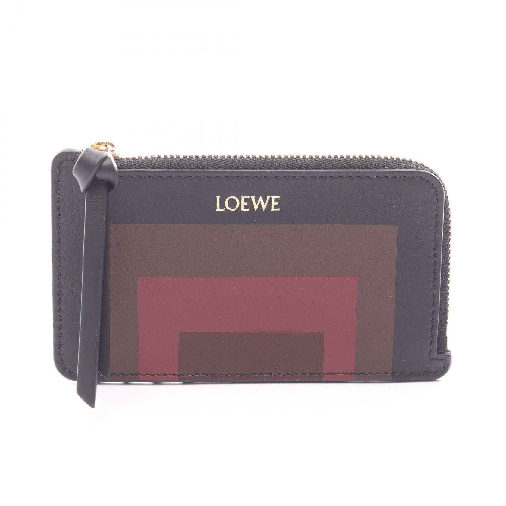 LOEWE x Albers カードケース レザー ブラック マルチカラー ロエベ 