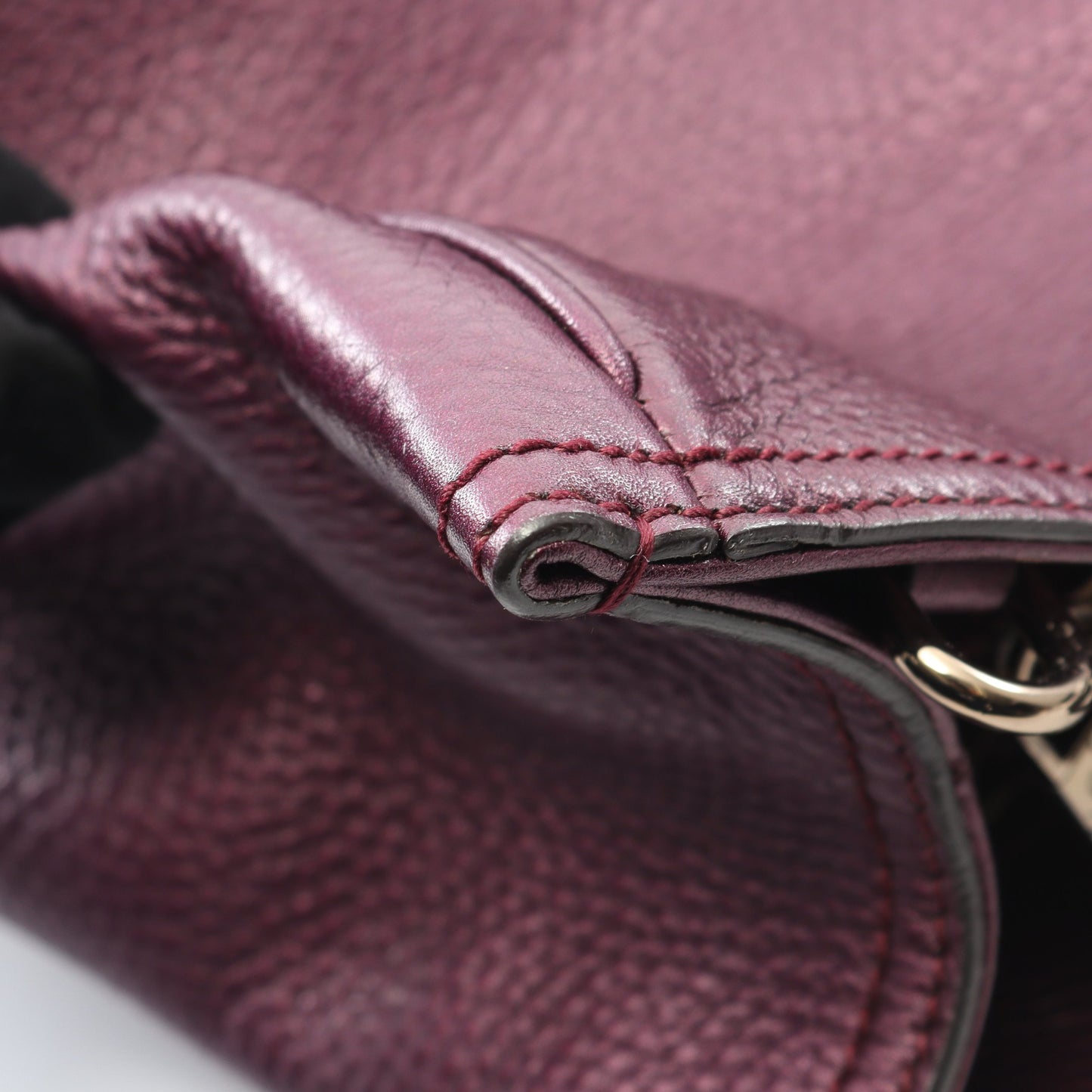 バンブー ショッパー ミディアム ハンドバッグ トートバッグ レザー パープル 2WAY グッチ バッグ GUCCI
