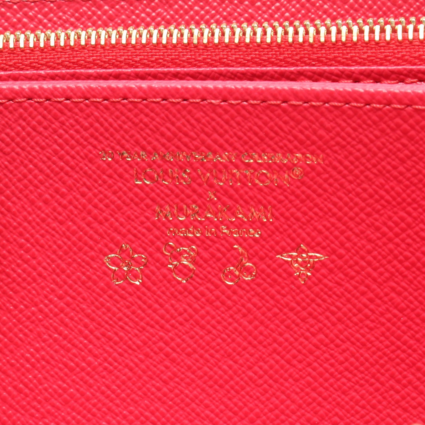 LV × TM ジッピーウォレット モノグラムチェリー ラウンドファスナー長財布 PVC ホワイト ルイヴィトン 財布・小物 LOUIS VUITTON