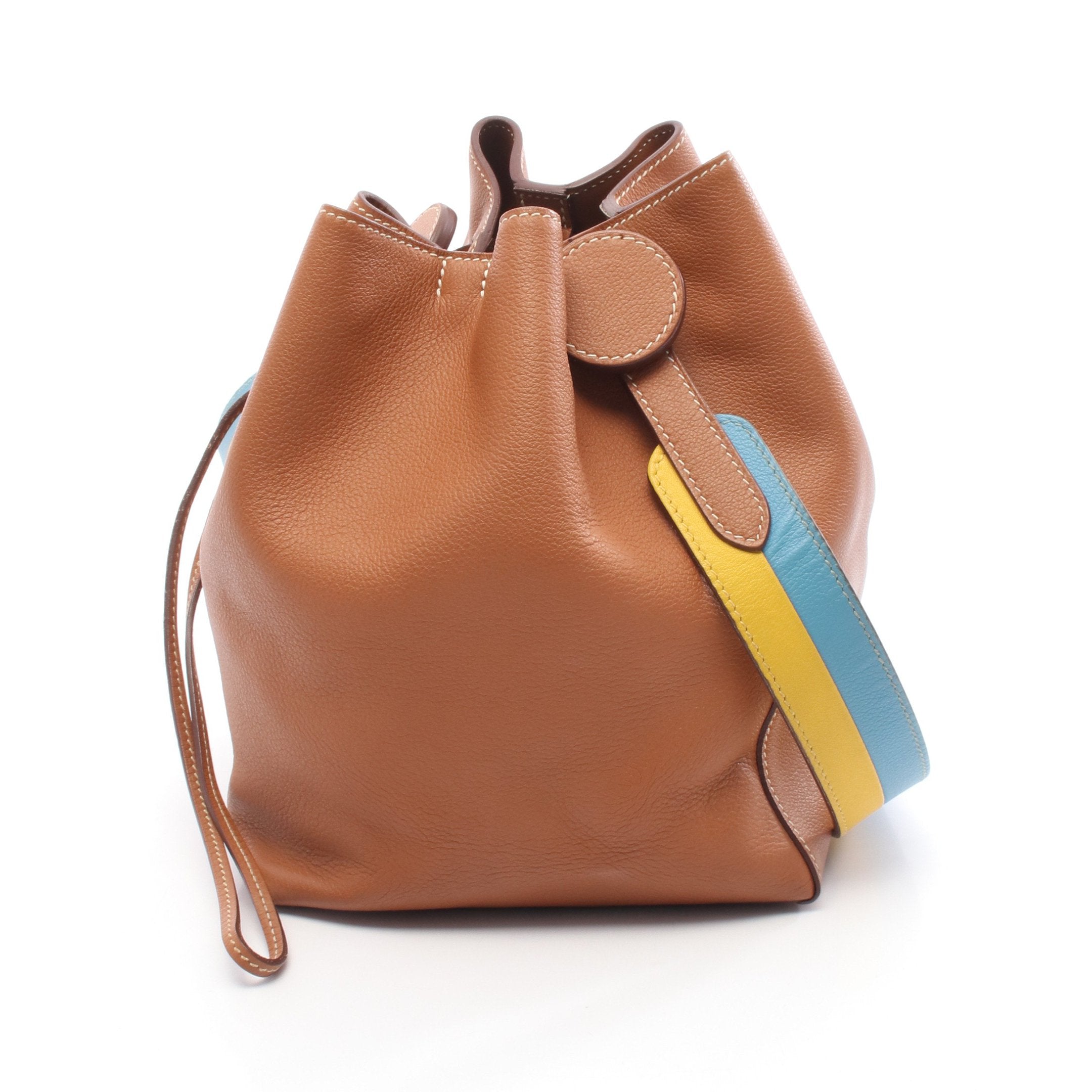 リコル17 ゴールド ショルダーバッグ エバーカラー ブラウン シルバー