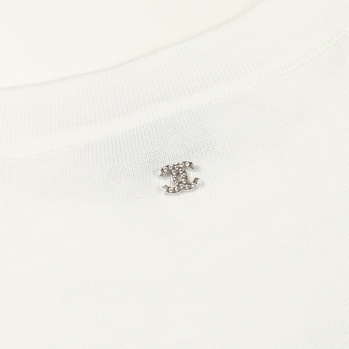 スター ココマーク オーバーサイズ 半袖Tシャツ コットン ホワイト シャネル トップス CHANEL