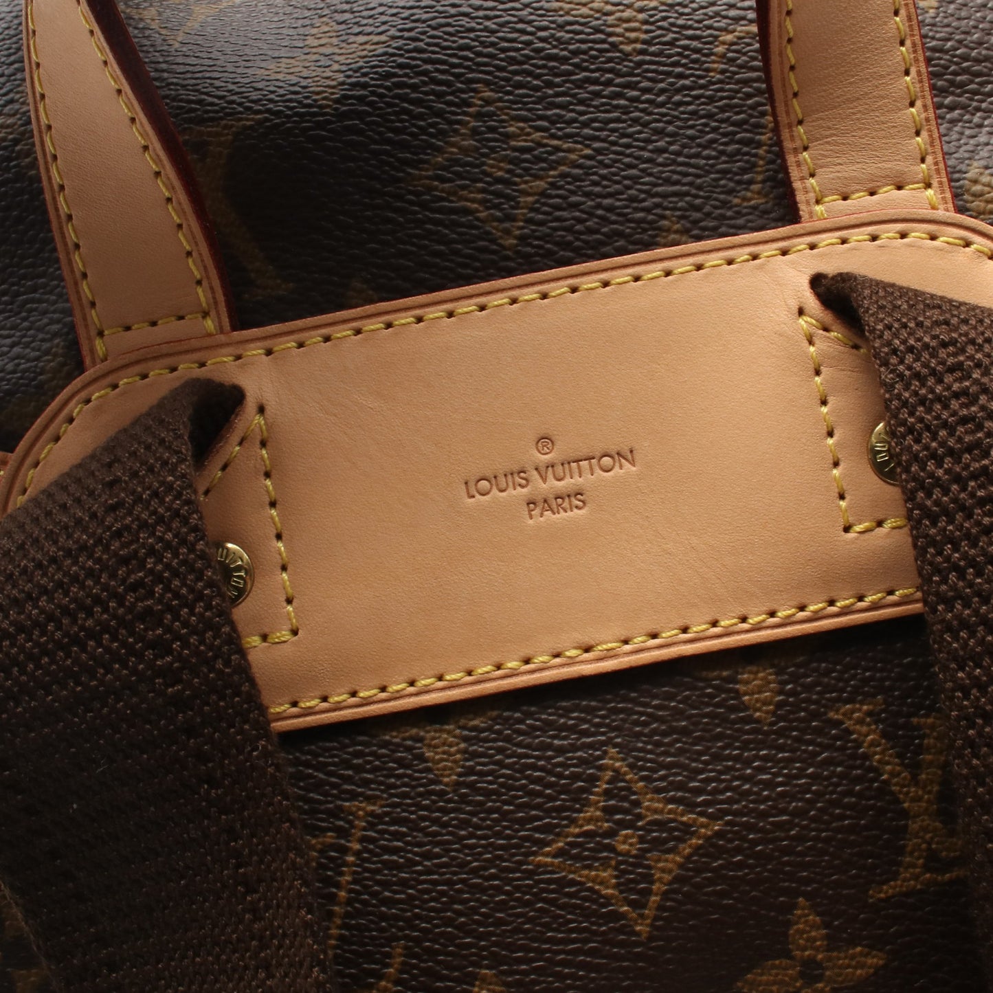 サックアド ボスフォール モノグラム バックパック リュックサック PVC レザー ブラウン ルイヴィトン バッグ LOUIS VUITTON