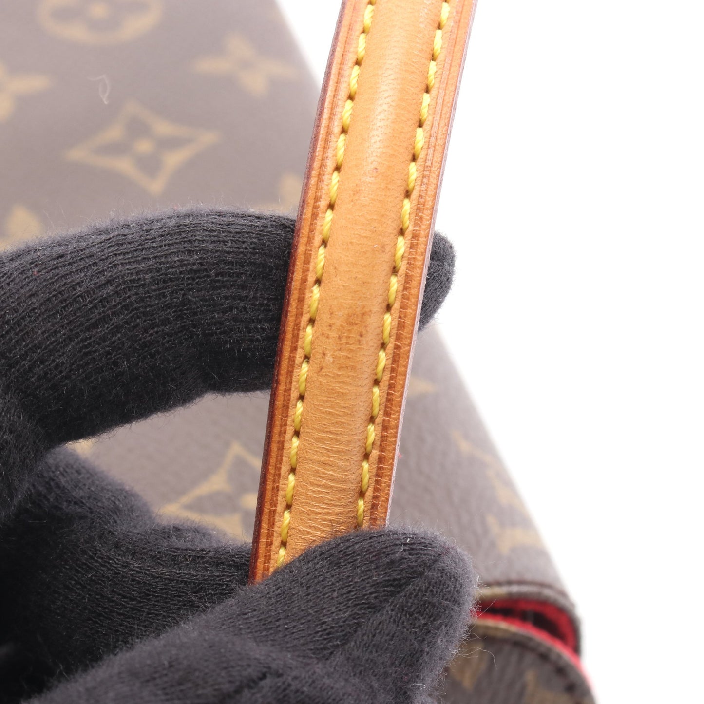 レシタル モノグラム ハンドバッグ PVC レザー ブラウン ルイヴィトン バッグ LOUIS VUITTON