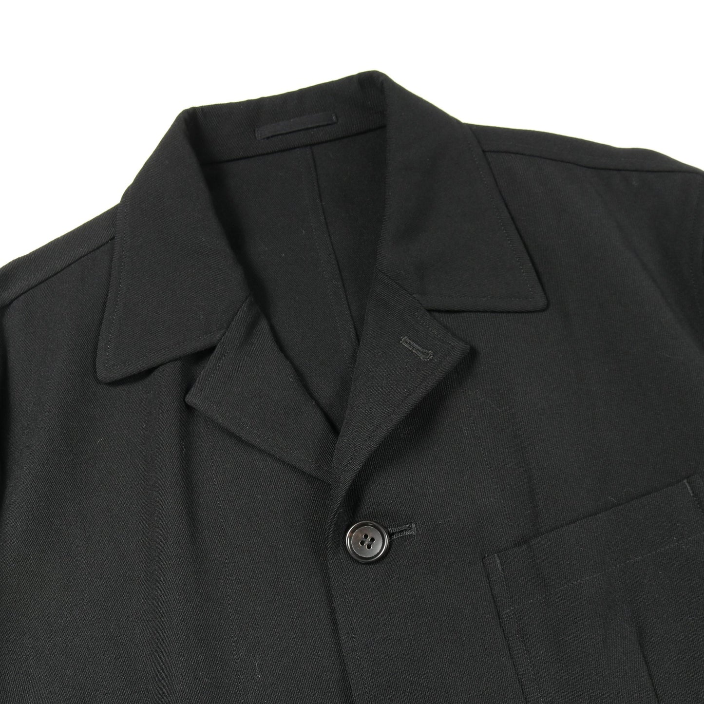 シャツジャケット カバーオール ウール ブラック コムデギャルソンオム アウター COMME des GARCONS HOMME