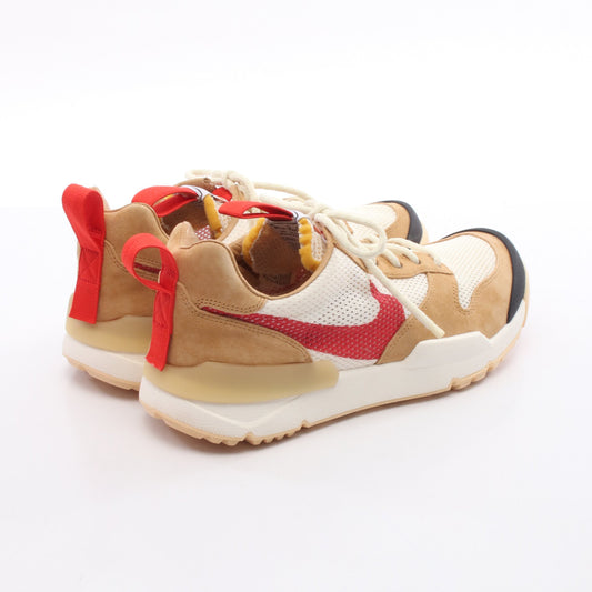 NIKE × Tom Sachs Craft Mars Yard 3.0 スニーカー ヌバック メッシュ ライトブラウン オフホワイト レッド ナイキ