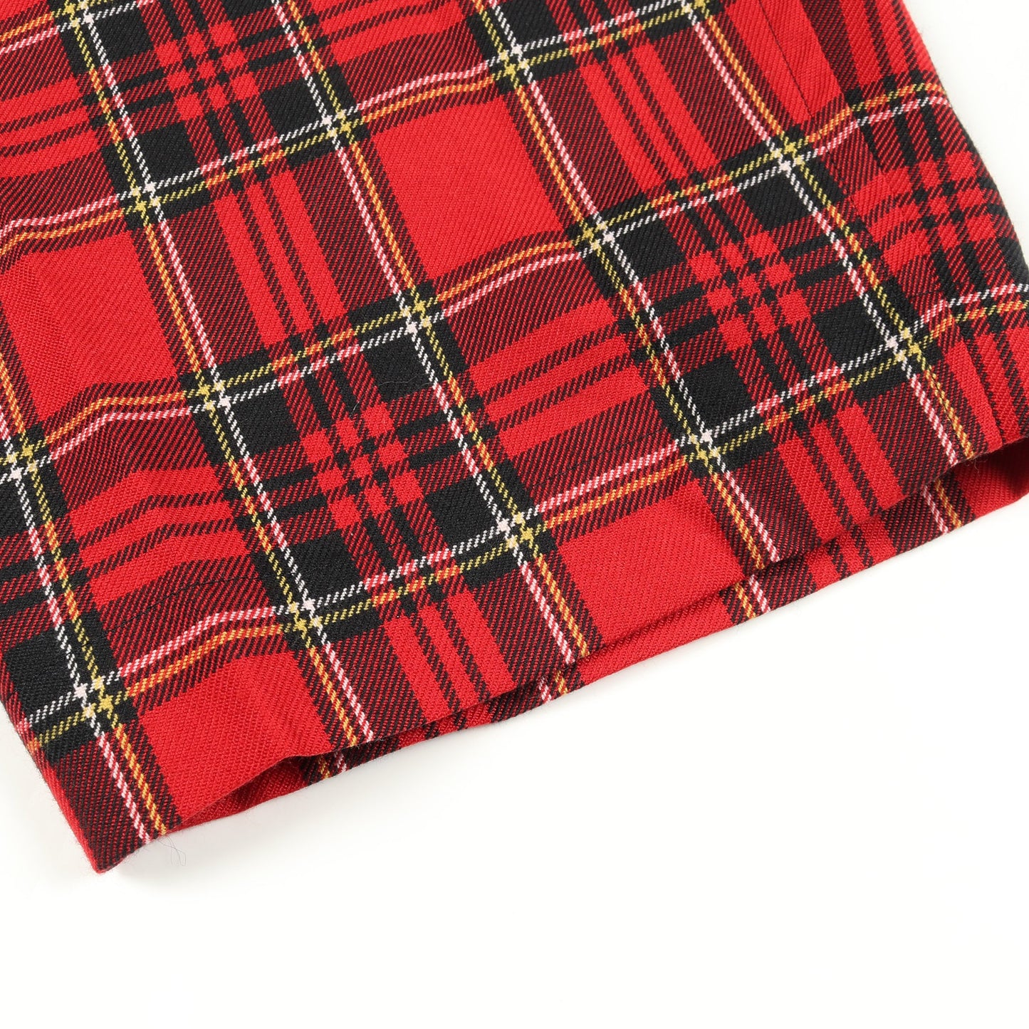 オールインワン ノースリーブ タータンチェック ウール レッド トリココムデギャルソン ワンピース tricot COMME des GARCONS