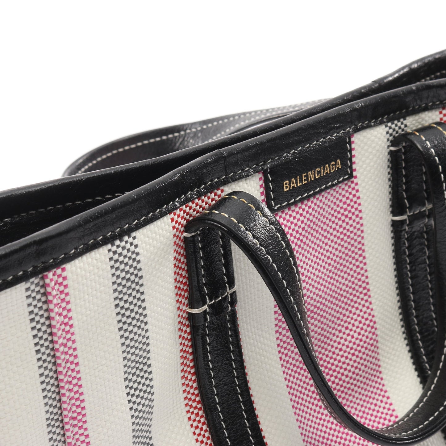 バルベス ハンドバッグ キャンバス ホワイト マルチカラー 2WAY バレンシアガ バッグ BALENCIAGA
