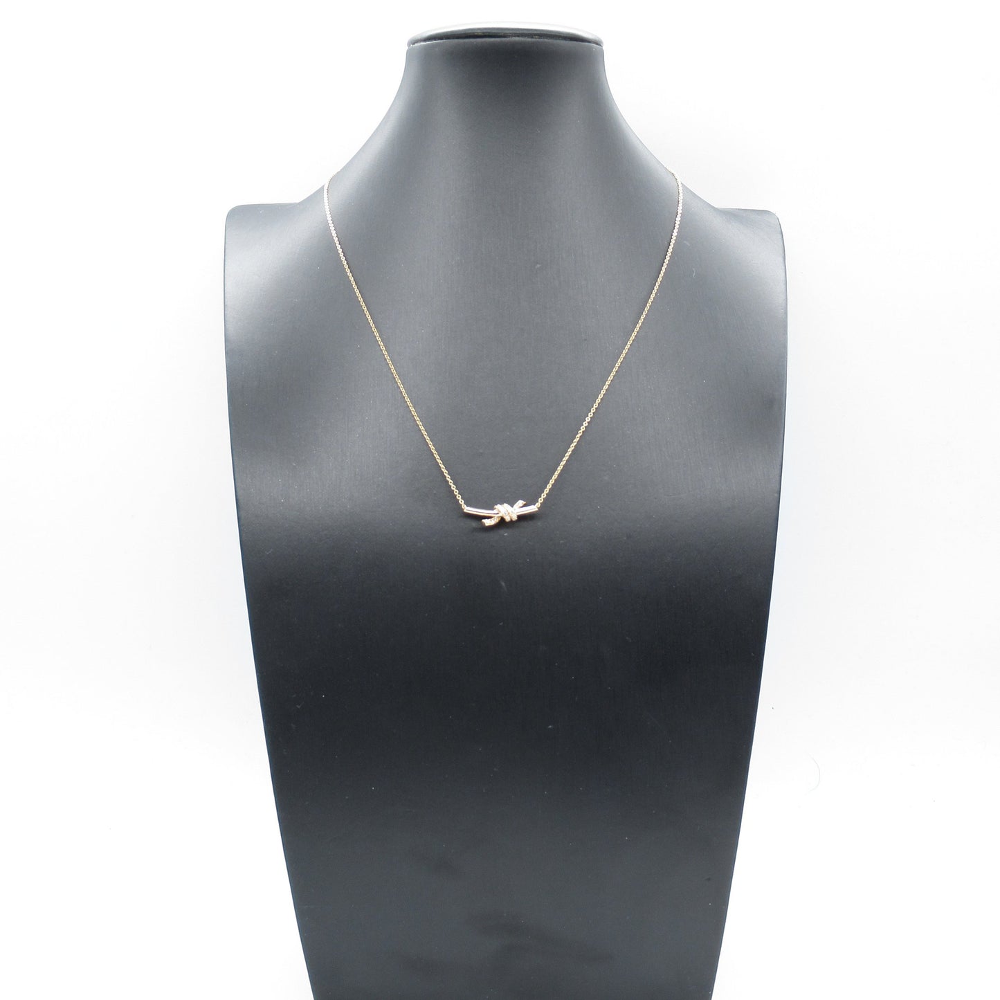 ノット スモール ペンダン トネックレス ネックレス K18YG ダイヤモンド イエローゴールド クリア ティファニー アクセサリー TIFFANY & Co.
