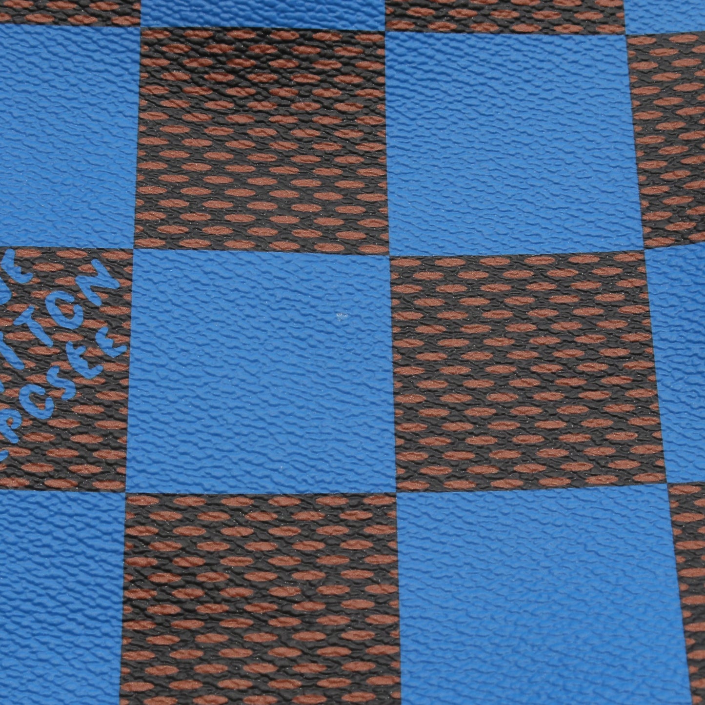 サックプラ ソフトEW ダミエポップ ショルダーバッグ トートバッグ PVC レザー ブラウン ブルー 2WAY ルイヴィトン バッグ LOUIS VUITTON