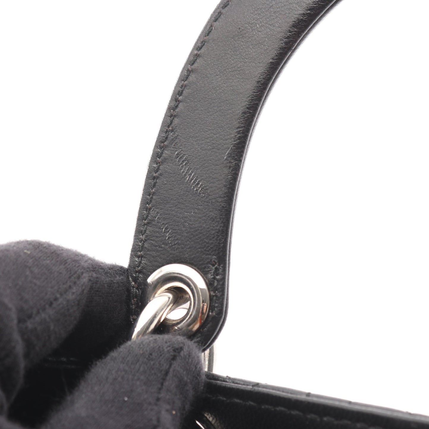 LADY DIOR レディディオール カナージュ ハンドバッグ レザー ブラック 2WAY クリスチャンディオール バッグ Christian Dior