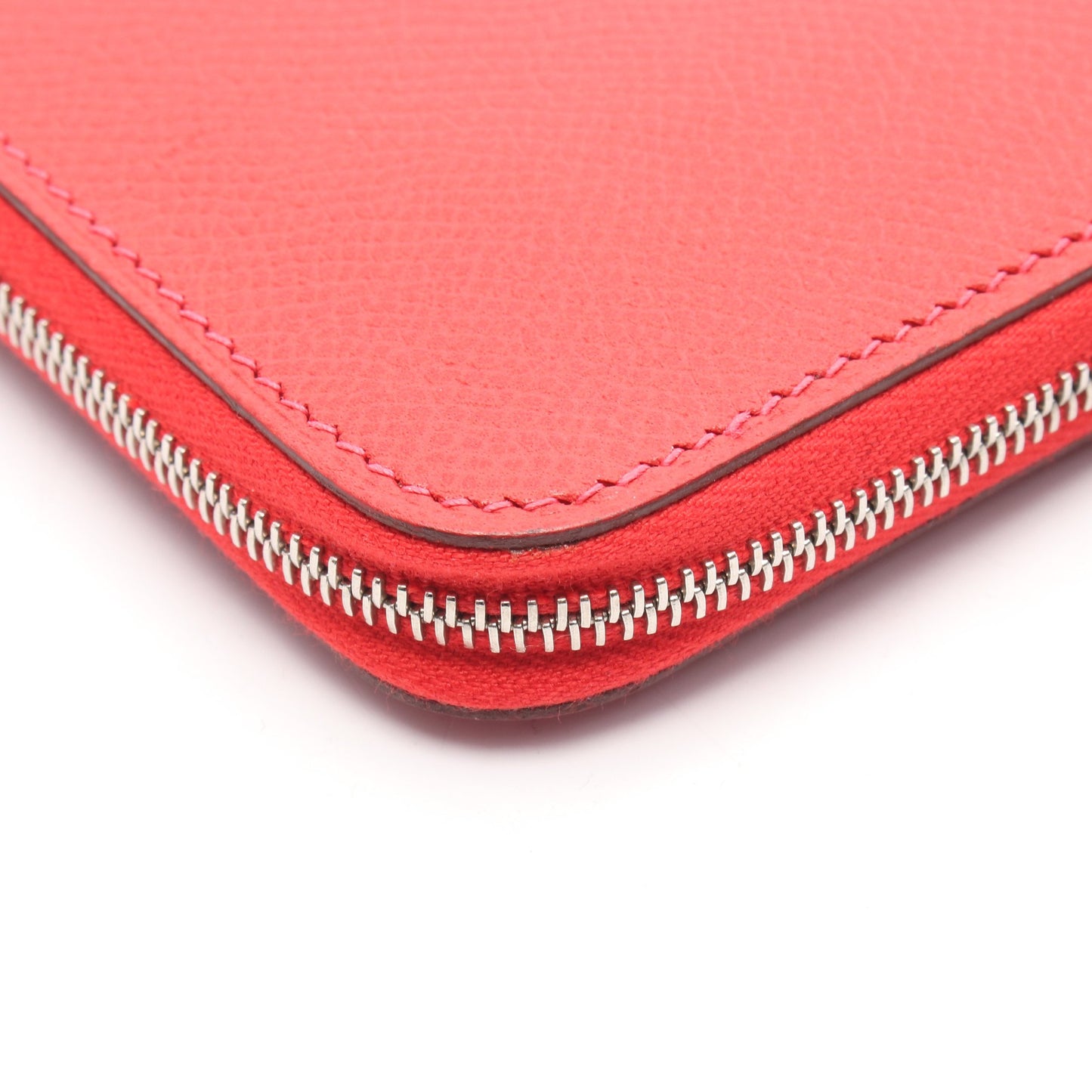 アザップロング ルージュガランス ラウンドファスナー長財布 ヴォーエプソン レッド シルバー金具 □J刻印 エルメス 財布・小物 HERMES