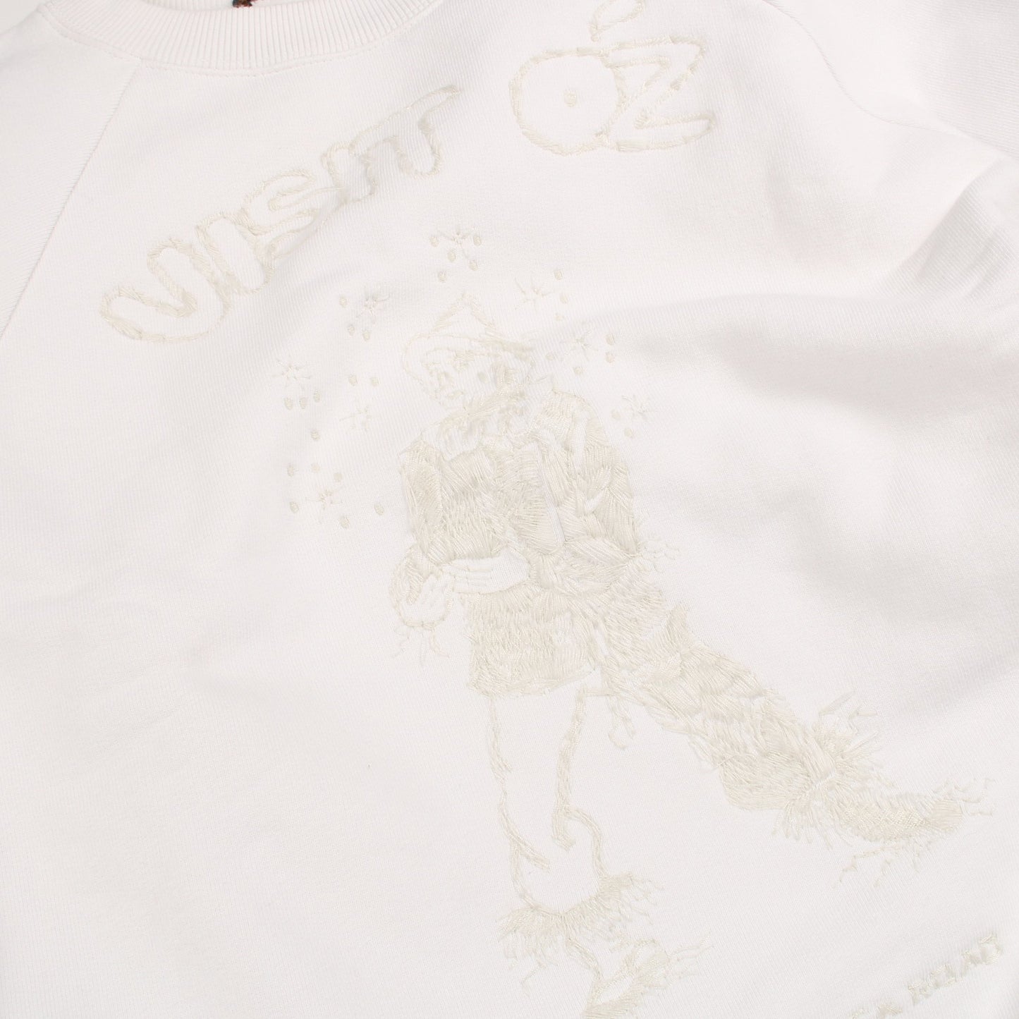 Scarcrow Embroidered Sweatshirt スウェットシャツ コットン ホワイト ルイヴィトン トップス LOUIS VUITTON