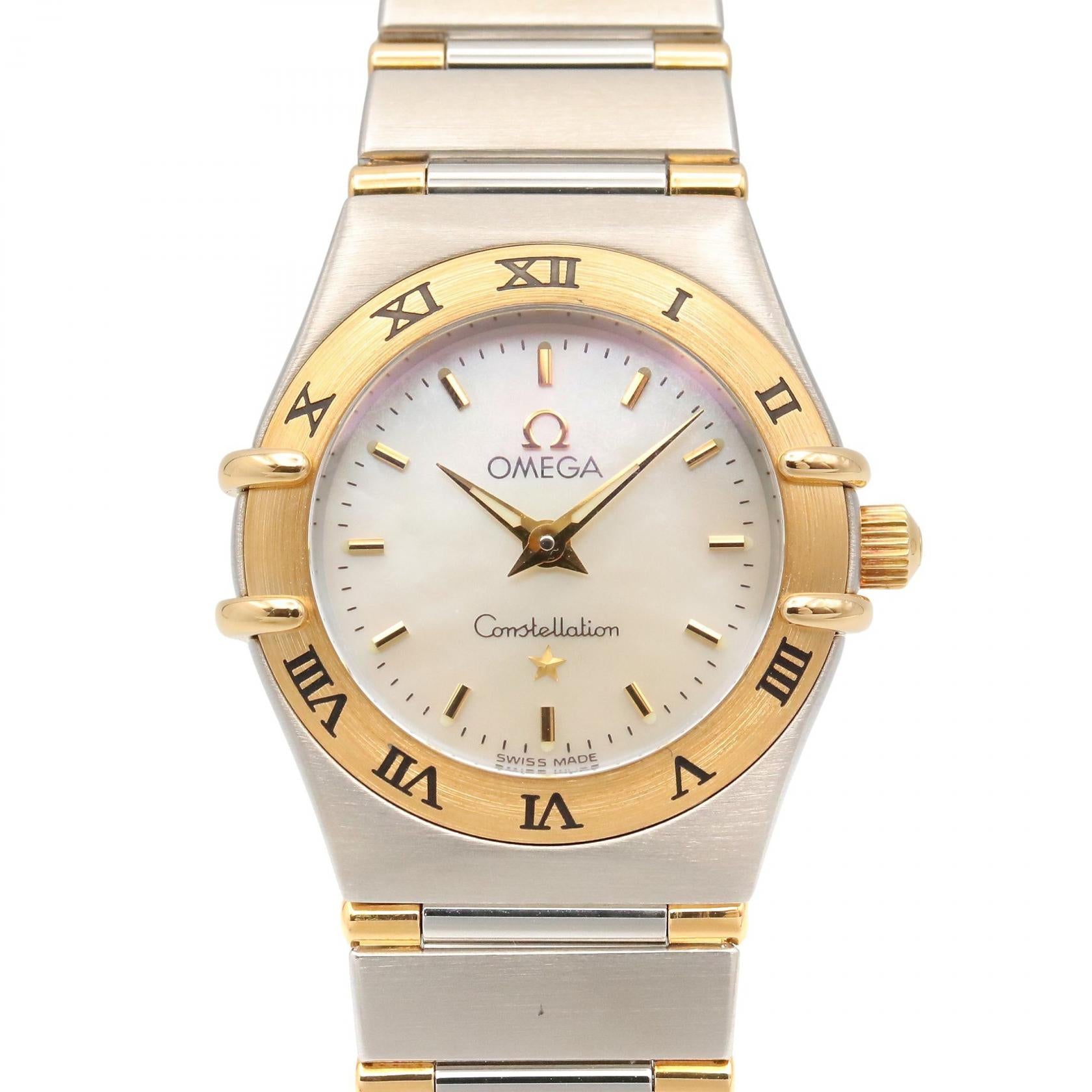 コンステレーション ミニ レディース 腕時計 クオーツ K18YG SS