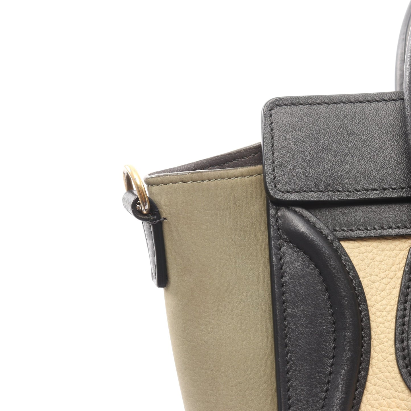 ラゲージ ナノショッパー ハンドバッグ レザー ヌバック アイボリー ブラック グレーベージュ 2WAY セリーヌ バッグ CELINE